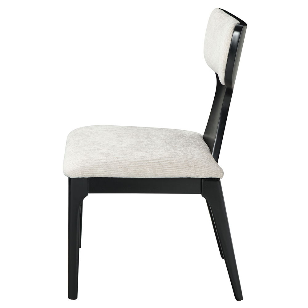 Marioly - Side Chair (Set of 2) - White Chenille, white, view 3