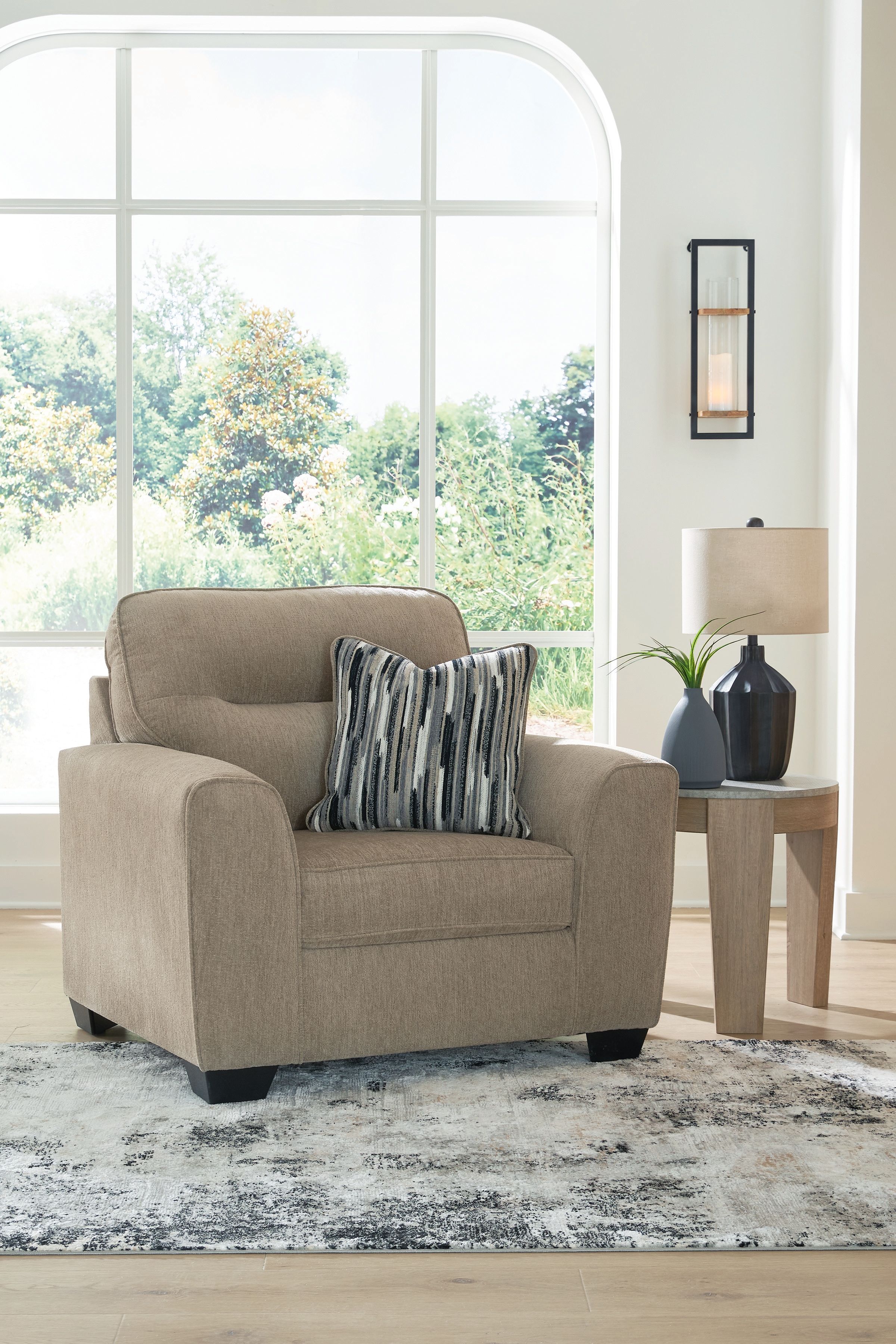Olten - 2 Pc. - Chair And A Half, Ottoman - Mocha