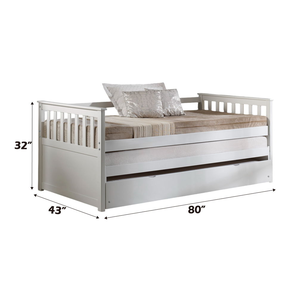 Cominia - Twin Daybed - White, white, view 6