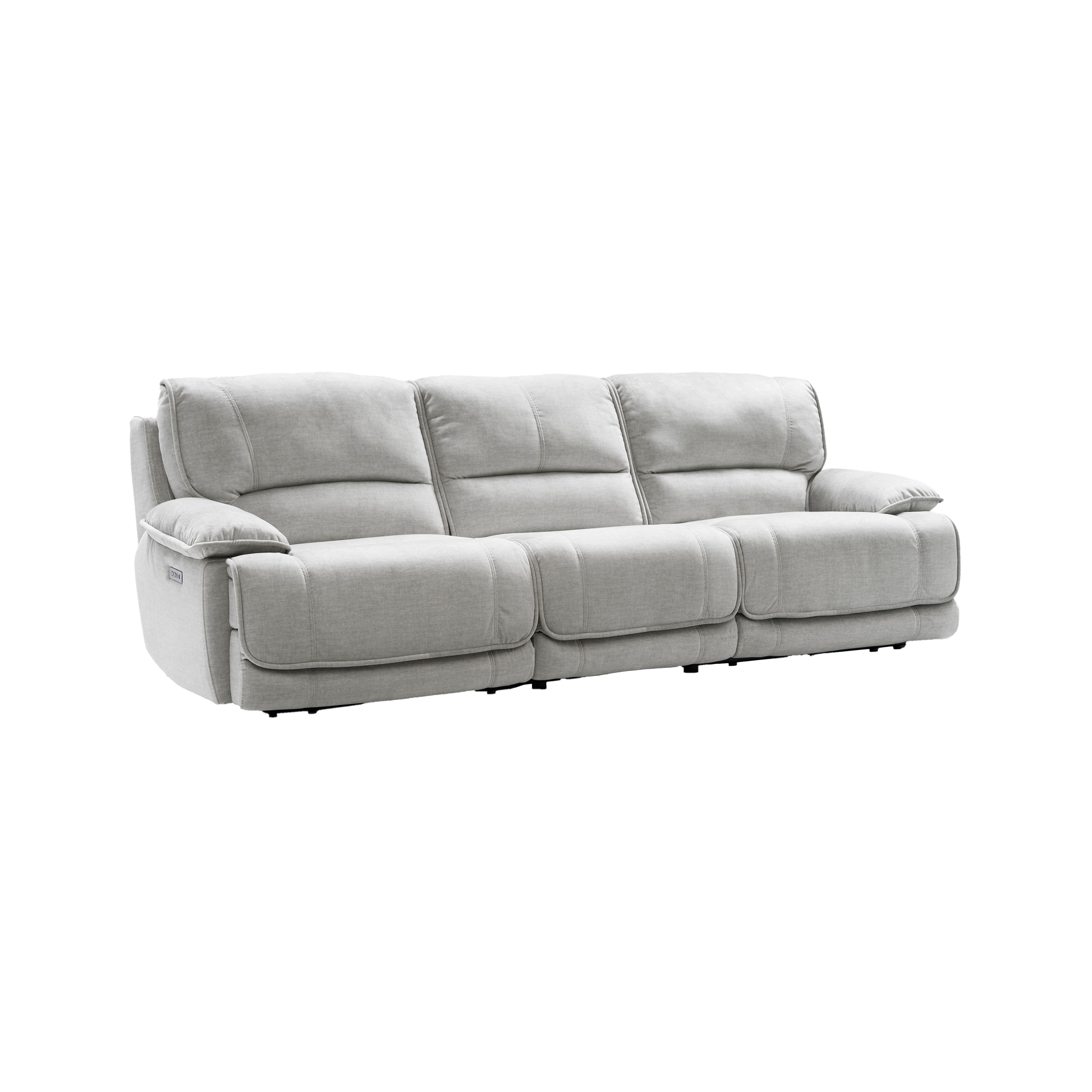 Olsen - 3-Piece Reclining Sofa - Silver
