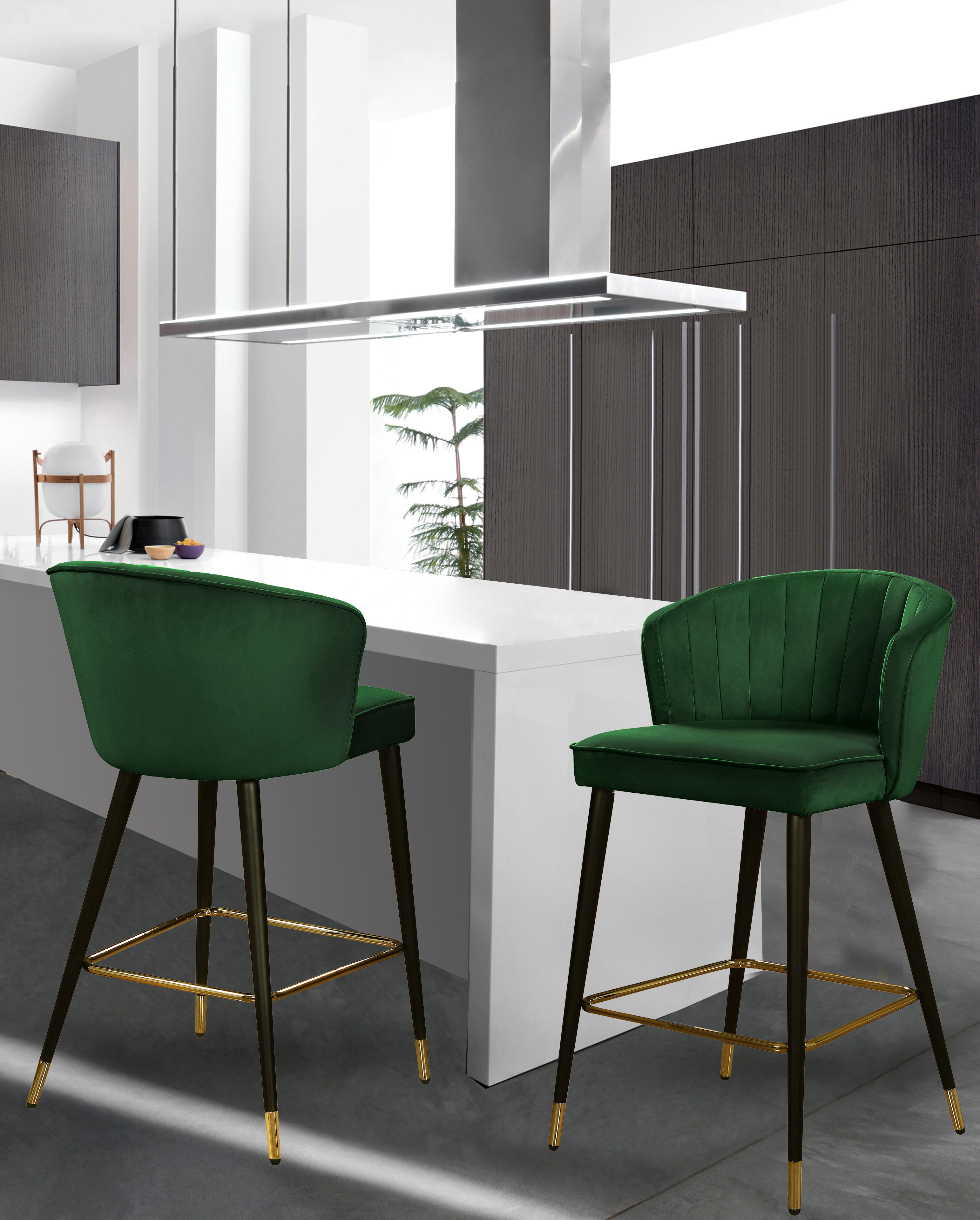 Cassie - Stool (Set of 2) - Green