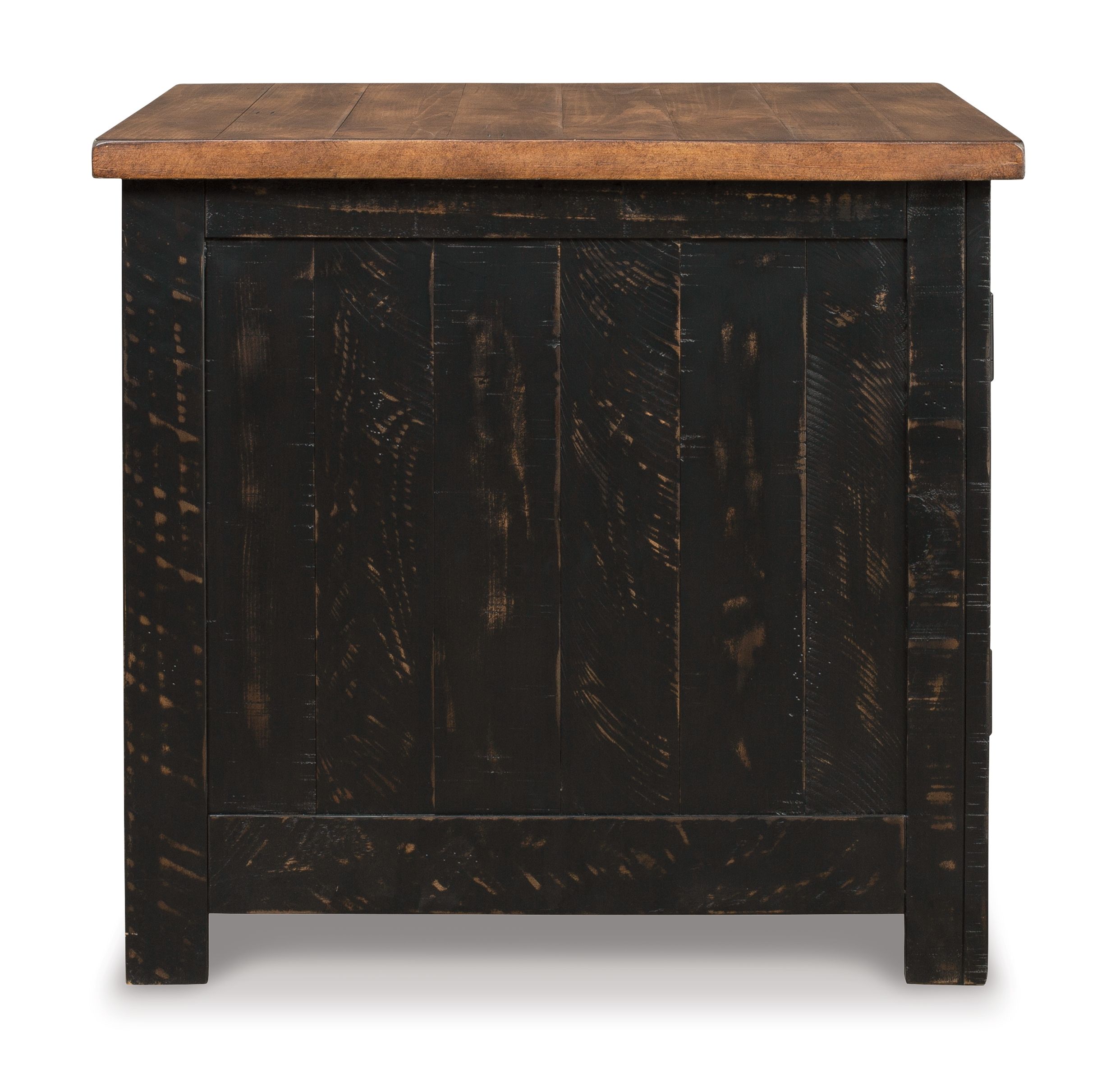 Ashley Furniture Valebeck - Rectangular End Table - Black / Brown - Image 6