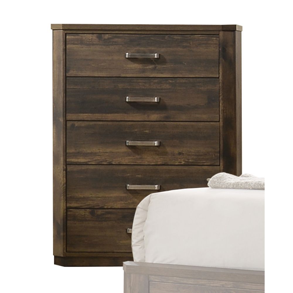Elettra - Chest - Rustic Walnut, dark brown