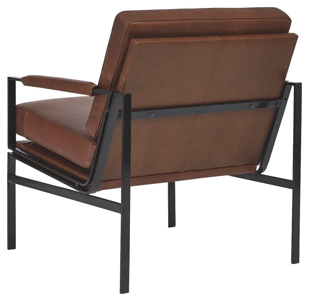 Ashley Furniture Puckman - Accent Chair - Brown / Silver Finish - Image 5
