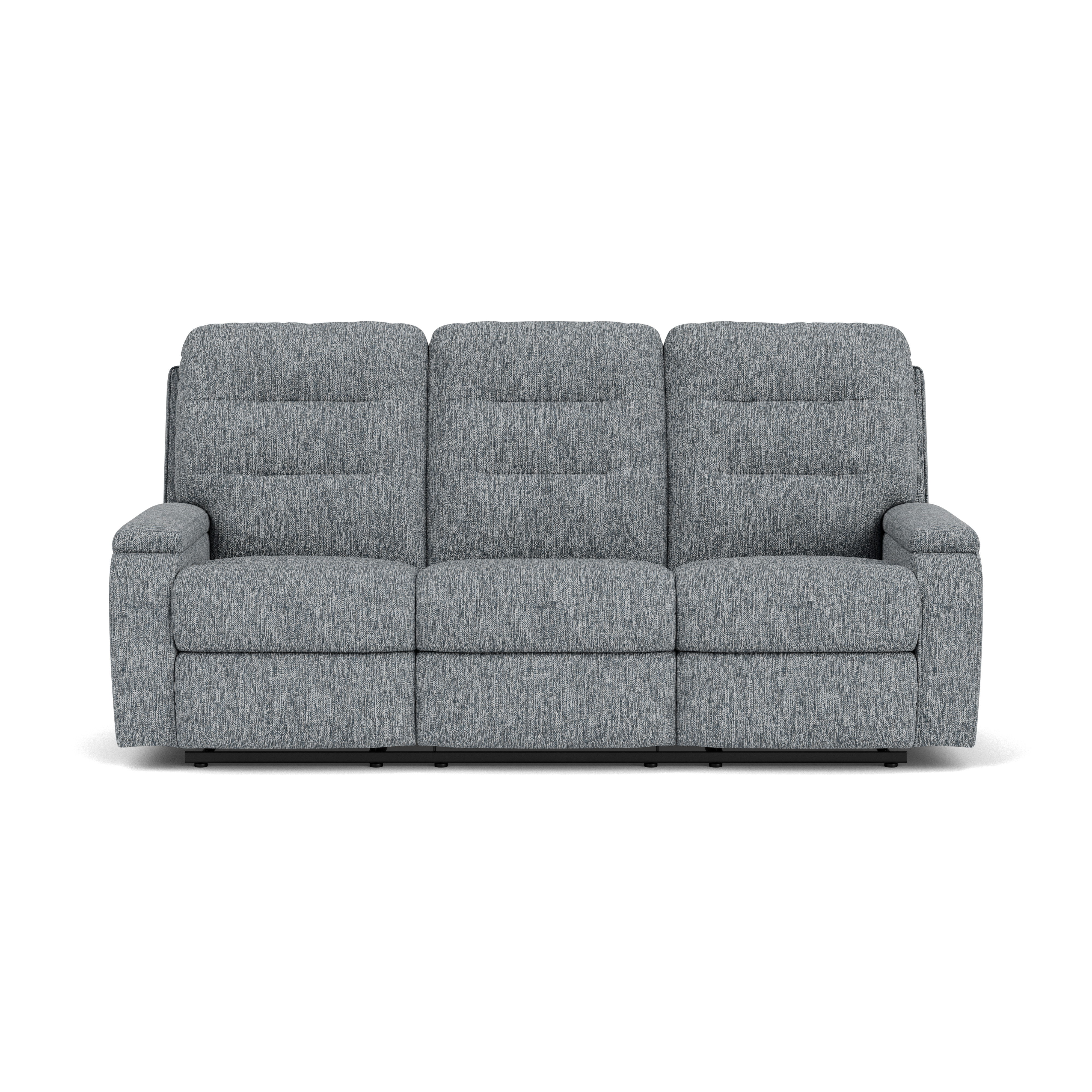 Kerrie - Transitional Fabric Reclining Sofa, gray, view 3