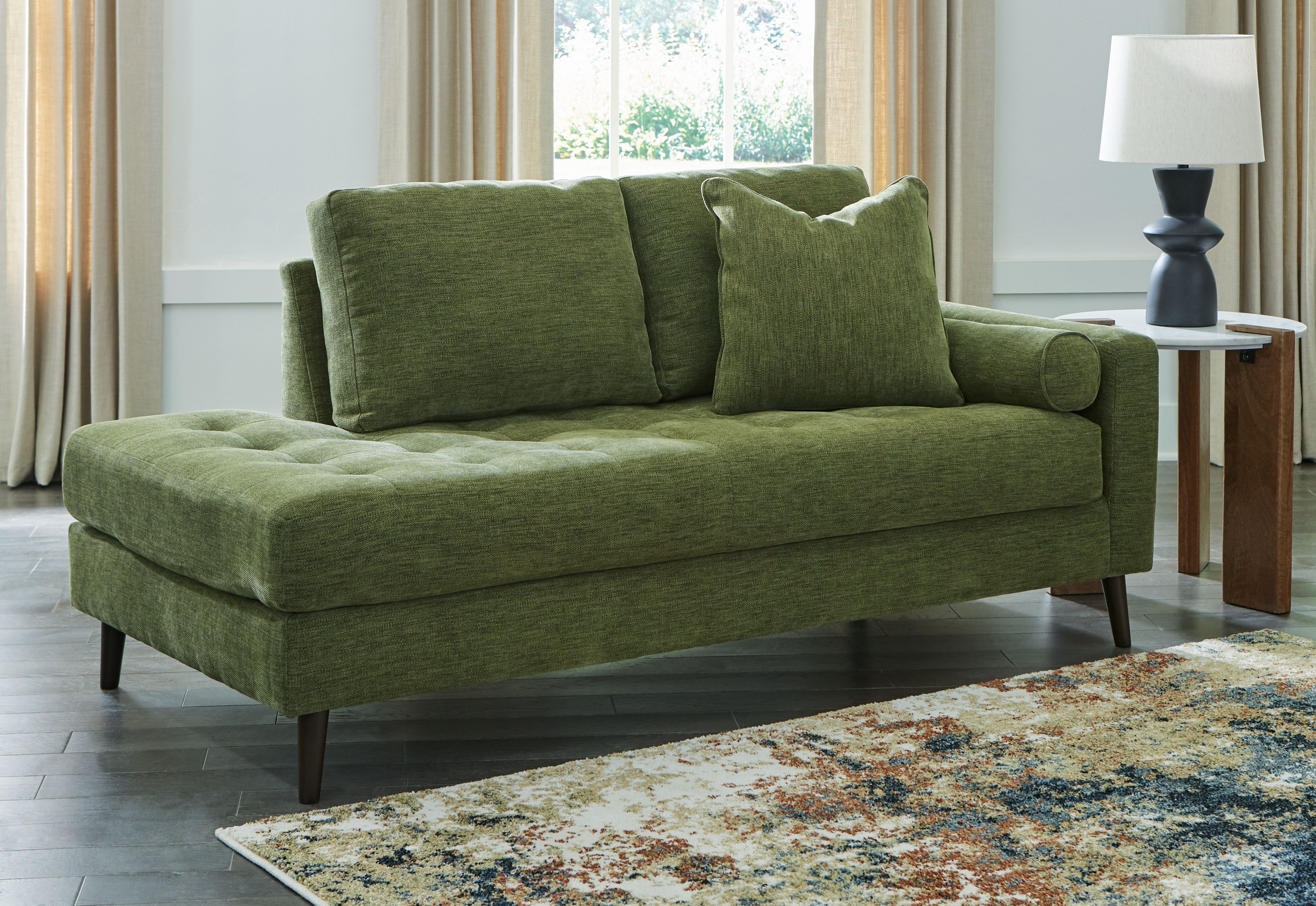 Ashley Furniture Bixler - Raf Corner Chaise - Olive - Image 2