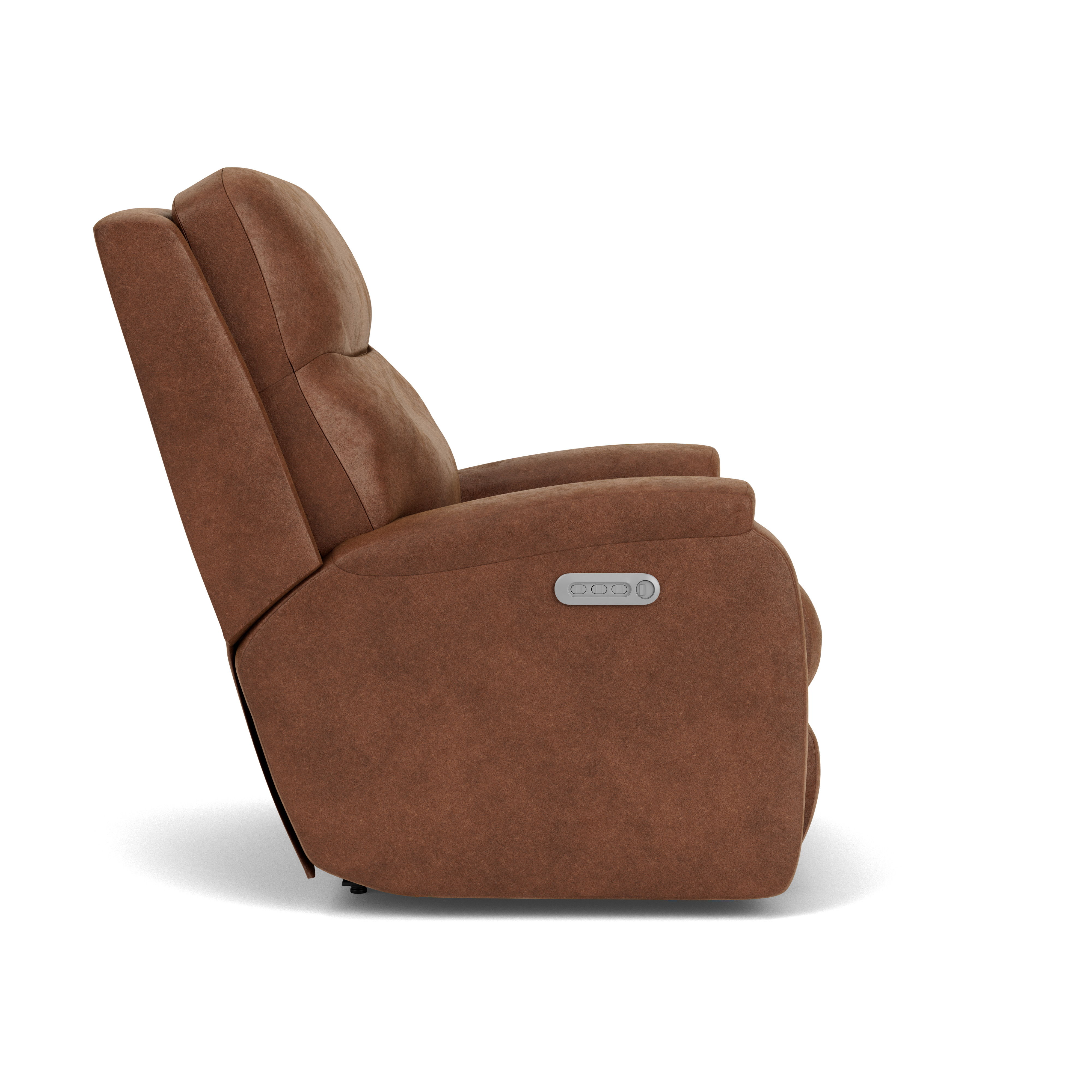 Penn - Transitional Fabric Power Rocking Recliner With Power Headrest & Lumbar, dark gray, view 6
