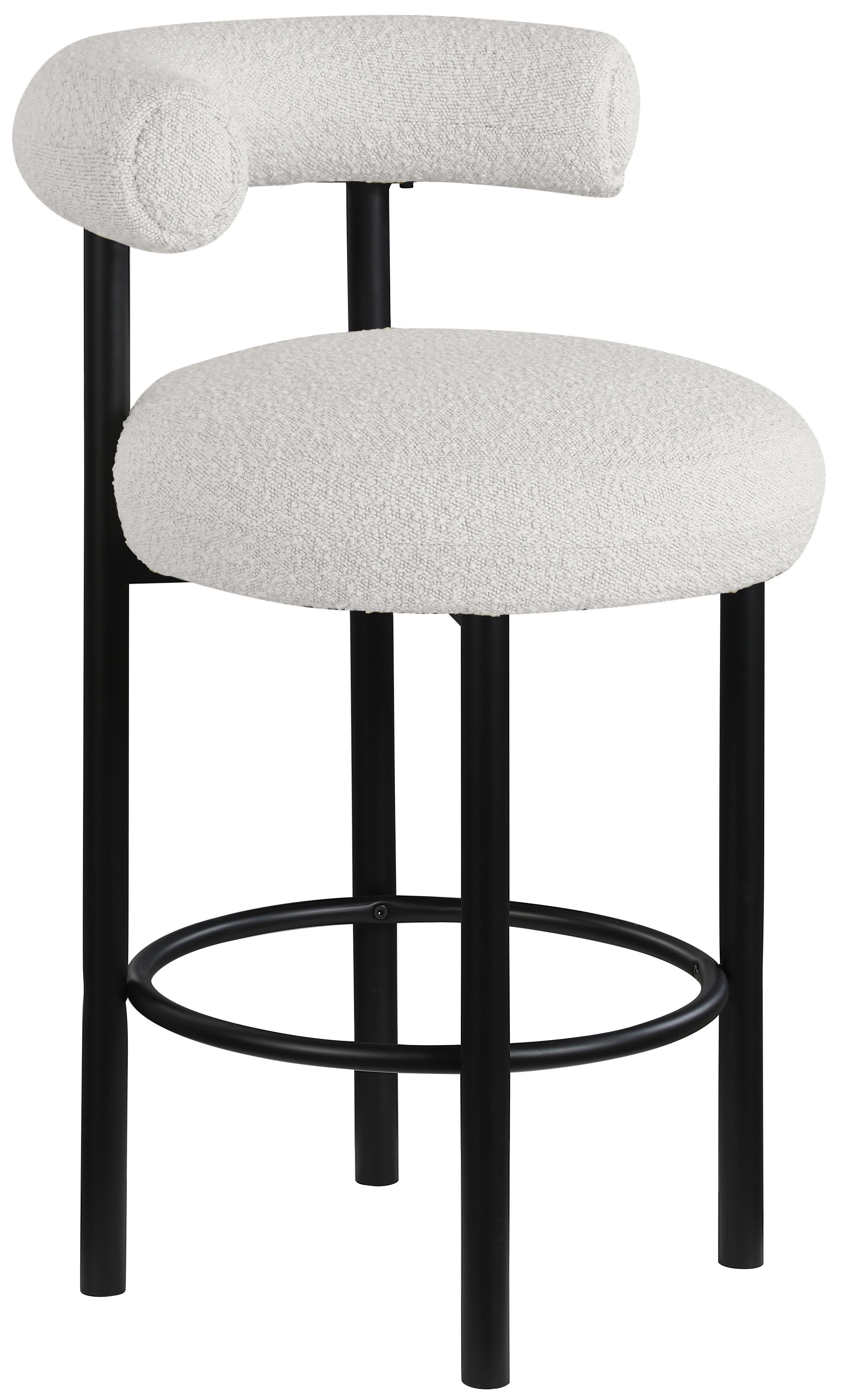 Bordeaux - Stool With Black Legs (Set of 2) - Cream