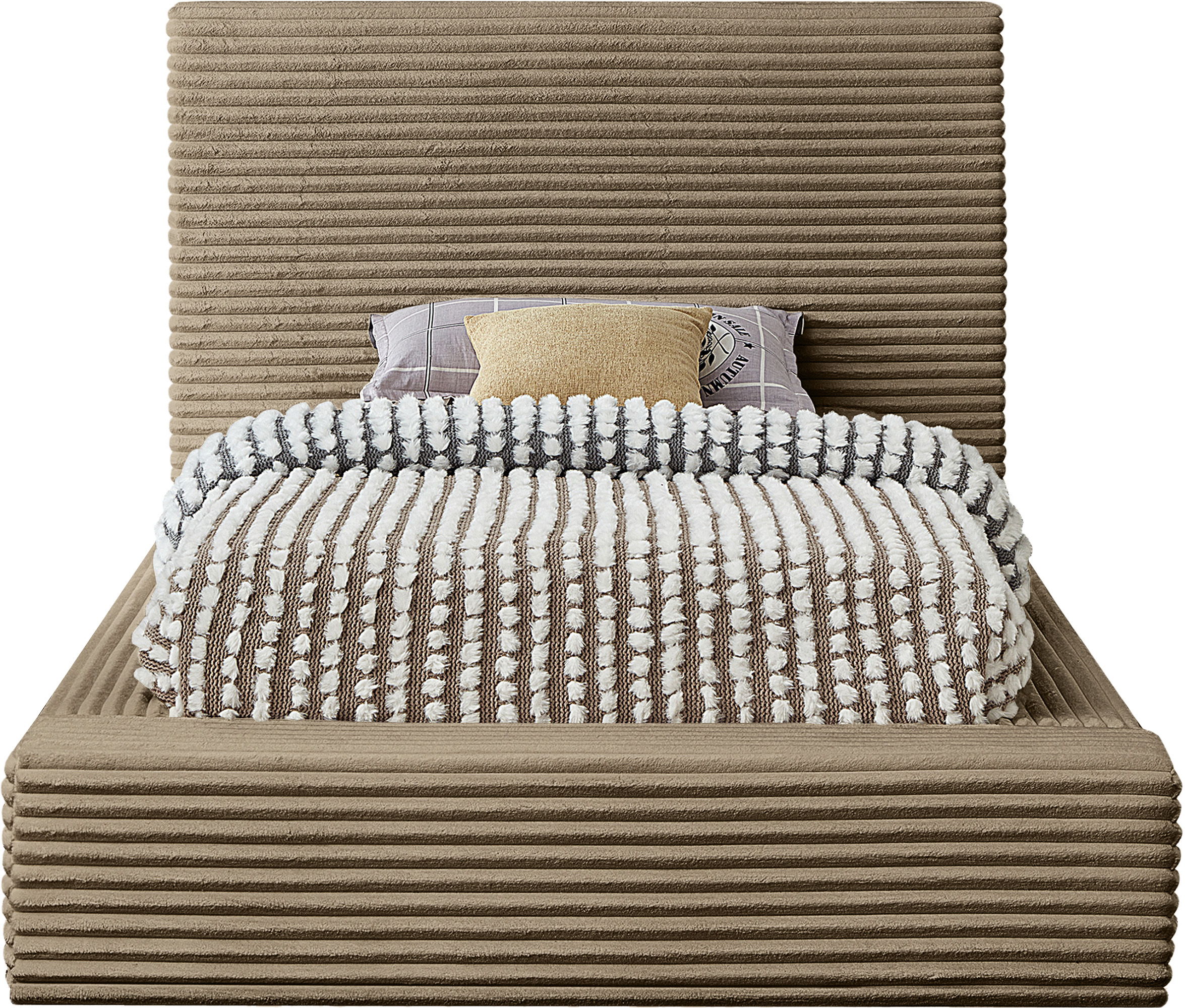 Dexter - Twin Bed - Taupe