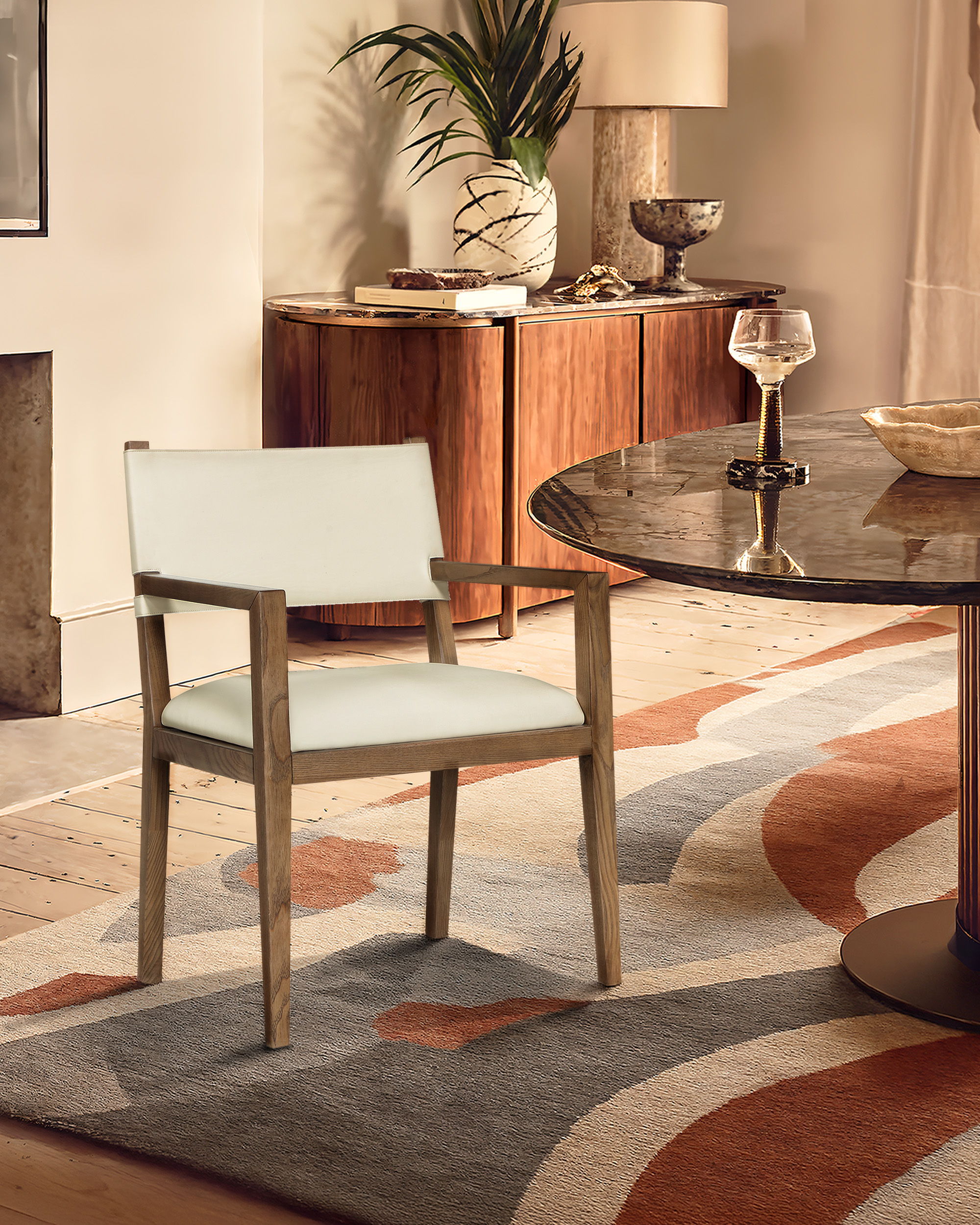 Avon - Dining Arm Chair - Cream