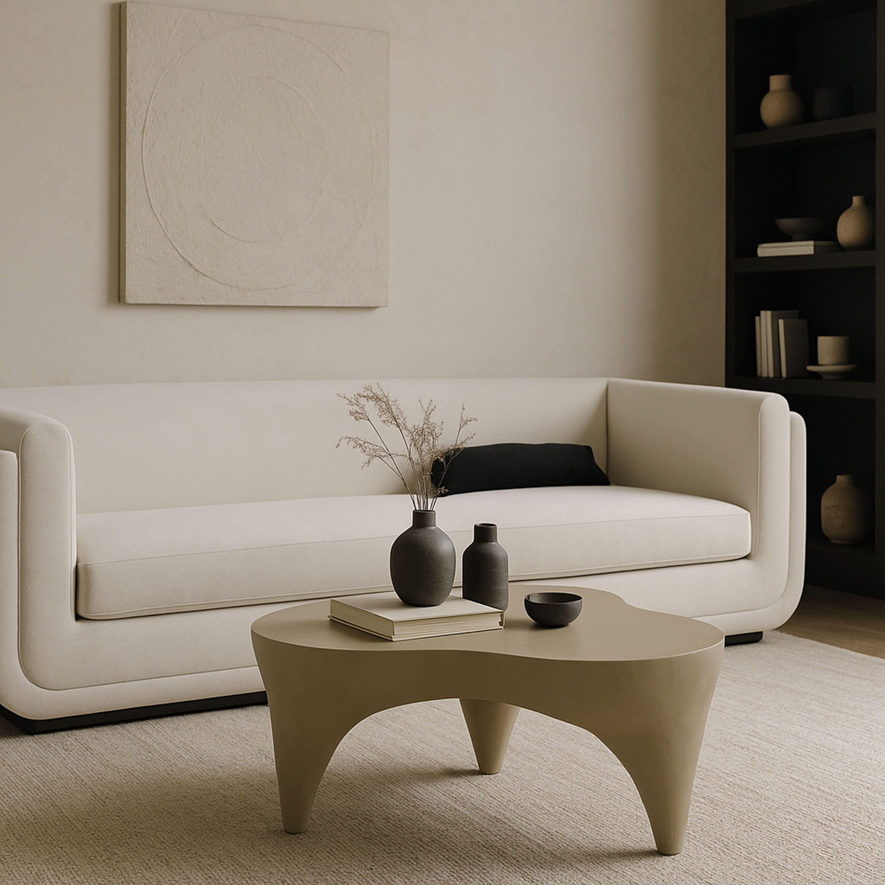 Bourges - Aluminum Coffee Table - Taupe
