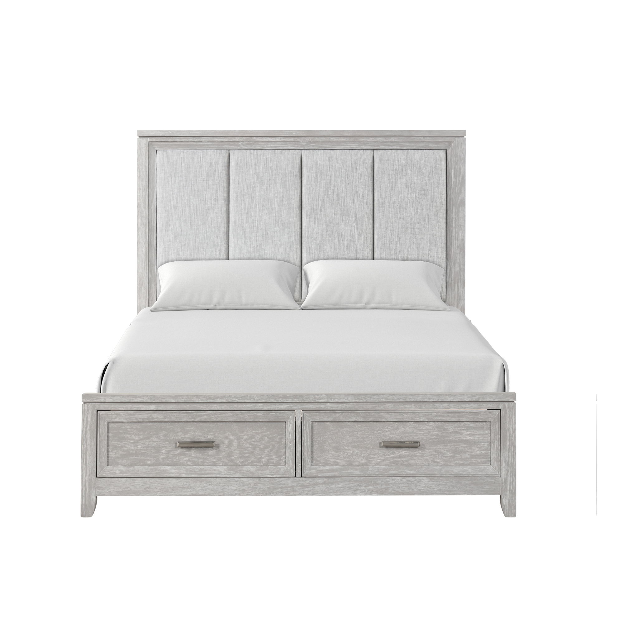 Fiona - 5/0 Queen Bed - Mist Gray