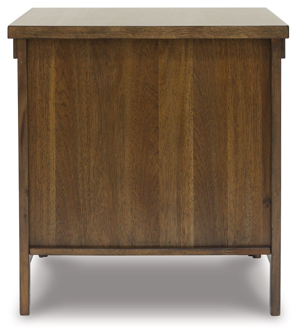 Ashley Furniture Moriville - Rectangular End Table - Grayish Brown - Image 6