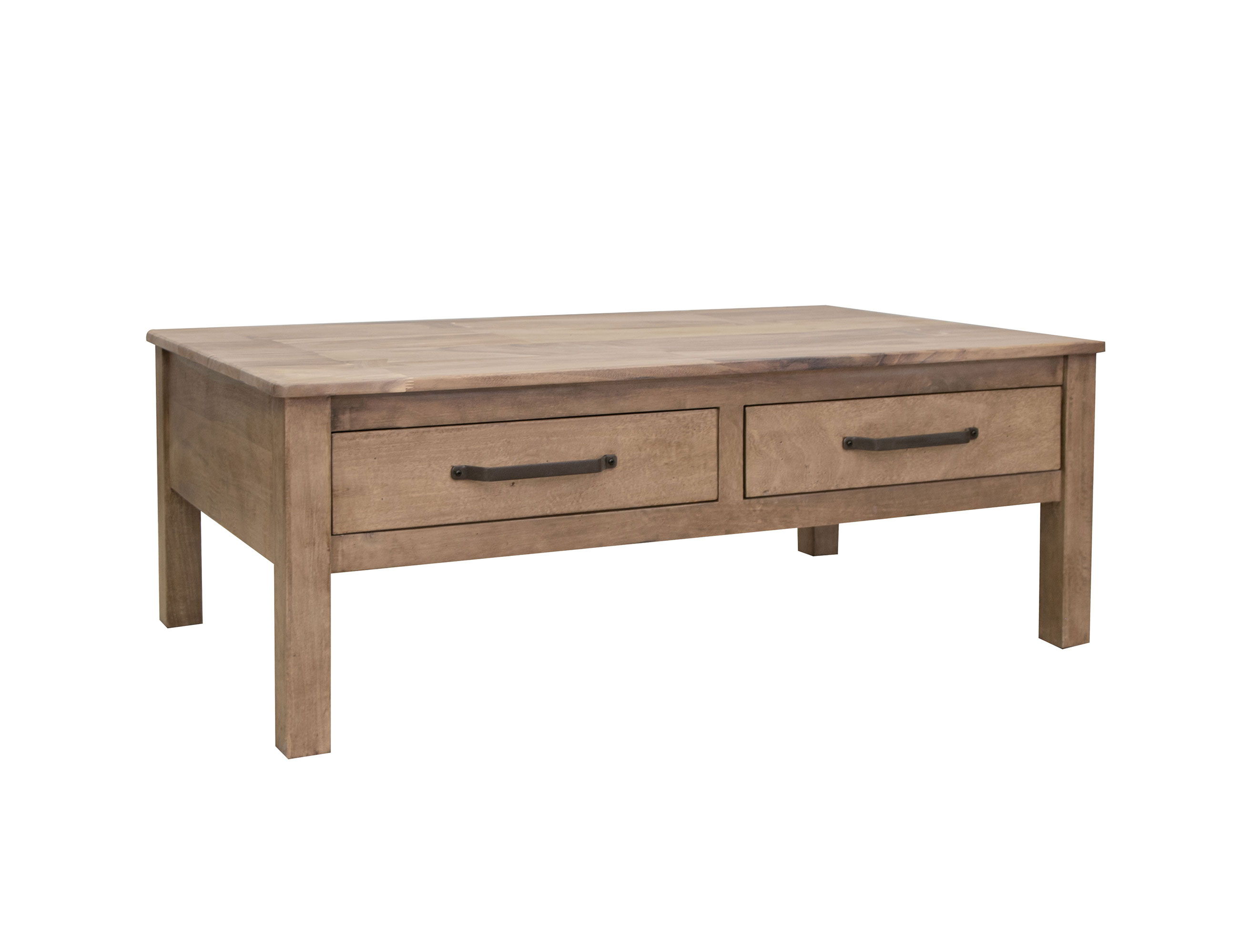 International Furniture Direct Natural Parota - Cocktail Table - Brown Cappuccino