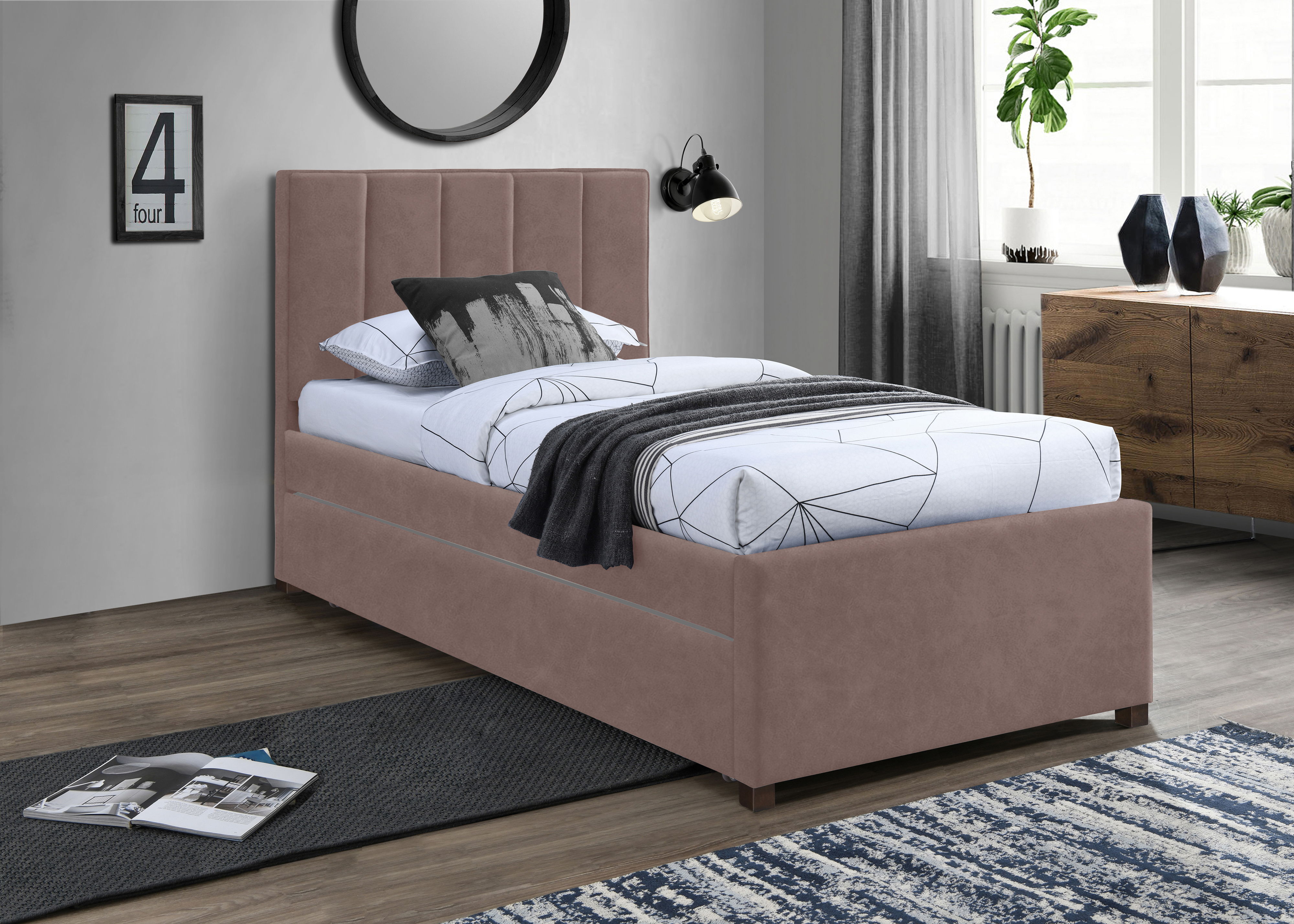 Hudson - Twin Trundle Bed - Brown