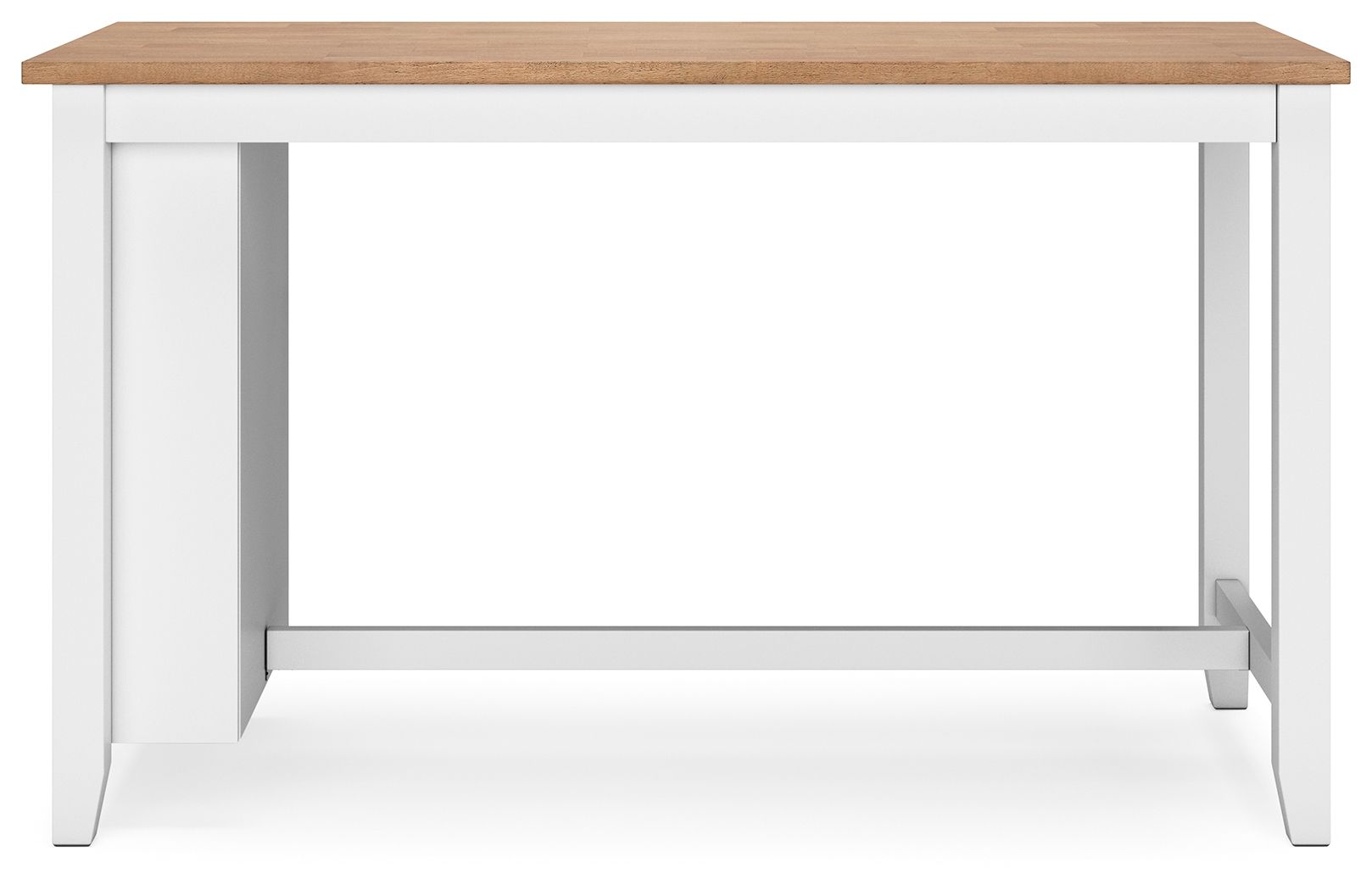 Gesthaven - 5 Pc. - Rectangular Dining Room Counter Table, 4  Barstools - Natural / White