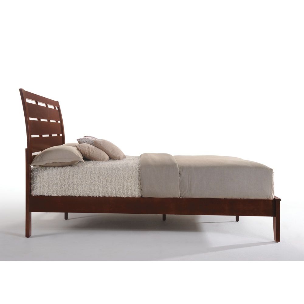 Ilana - Eastern King Bed - Brown Cherry, dark brown, view 3