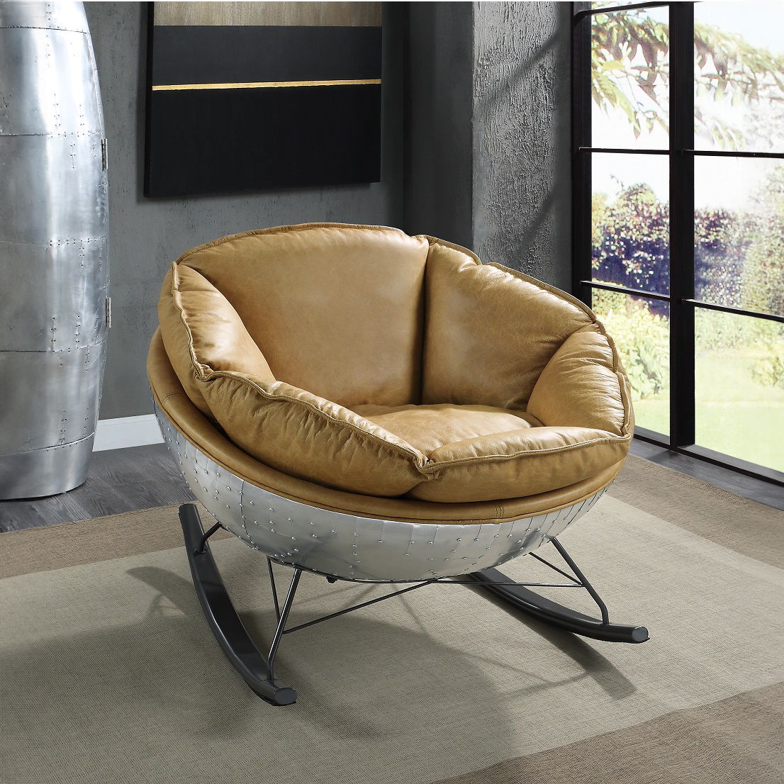Pippin - Accent Chair - Morocco Top Grain Leather, light brown, view 5