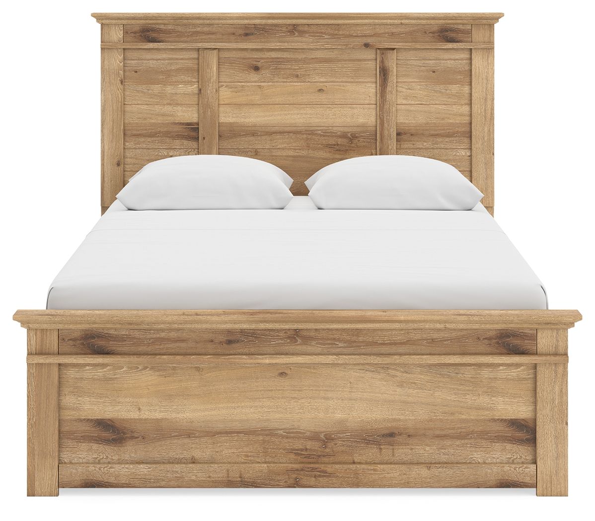 Ashley Furniture Makidern - Queen Panel Storage Bed With 2 Under Bed Storage Units - Tan - Image 7
