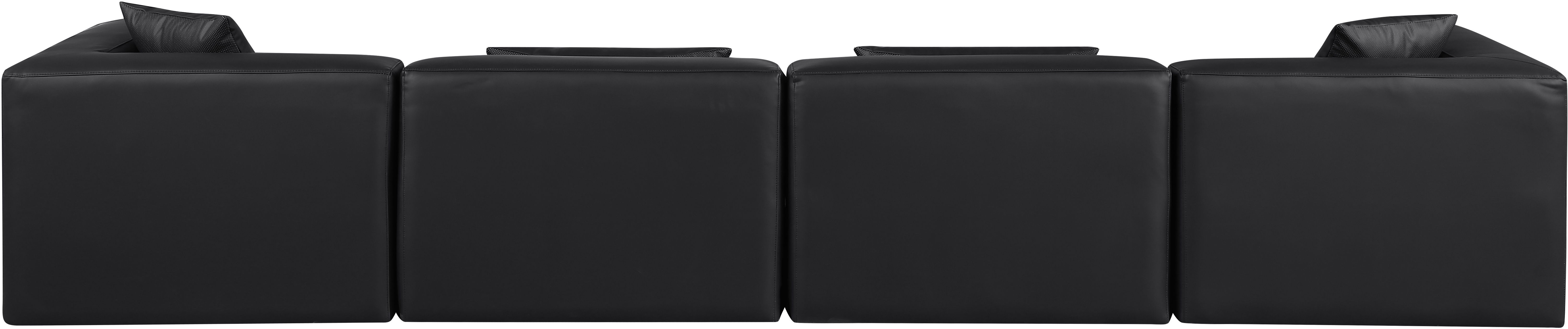 Cube - Modular 4 Piece Sofa - Black