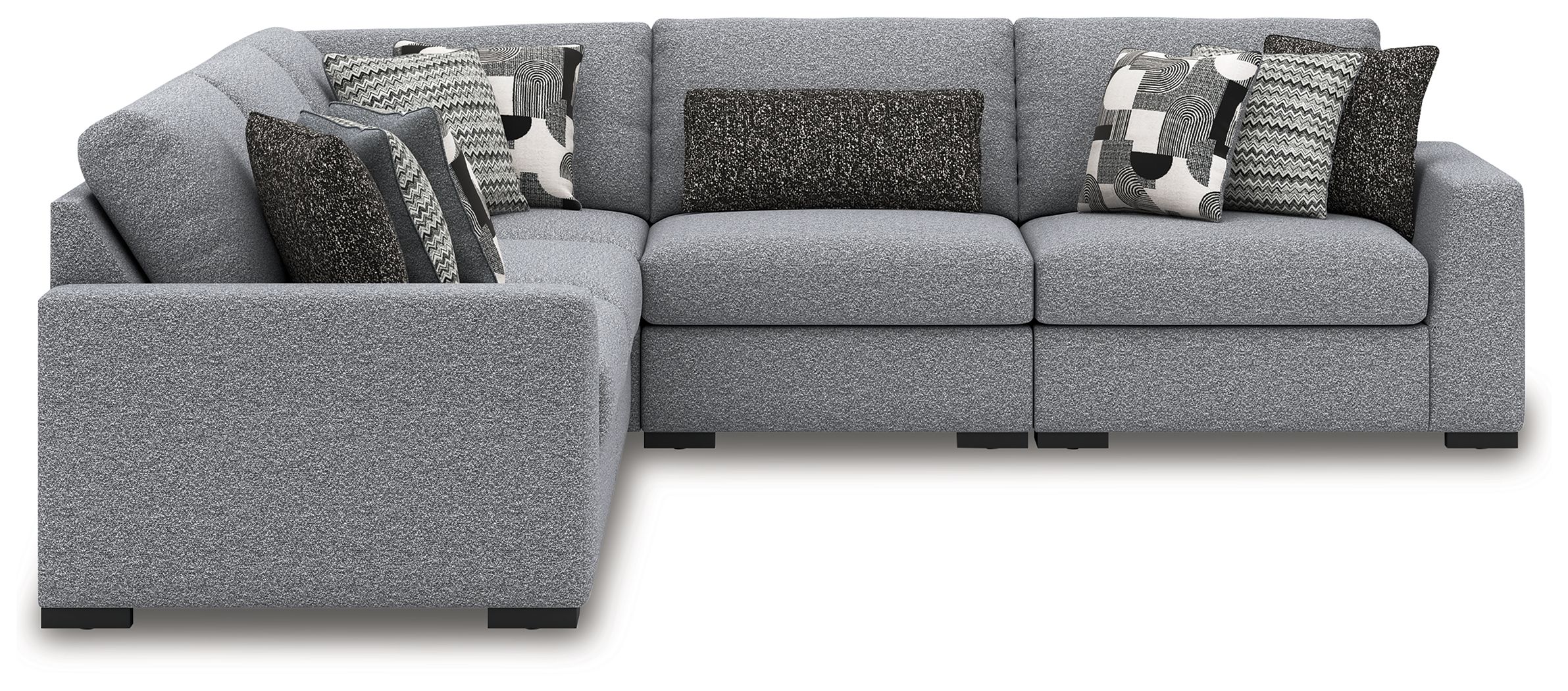 Ashley Furniture Bealton - 5-Piece Sectional - Salt And Pepper - Image 2