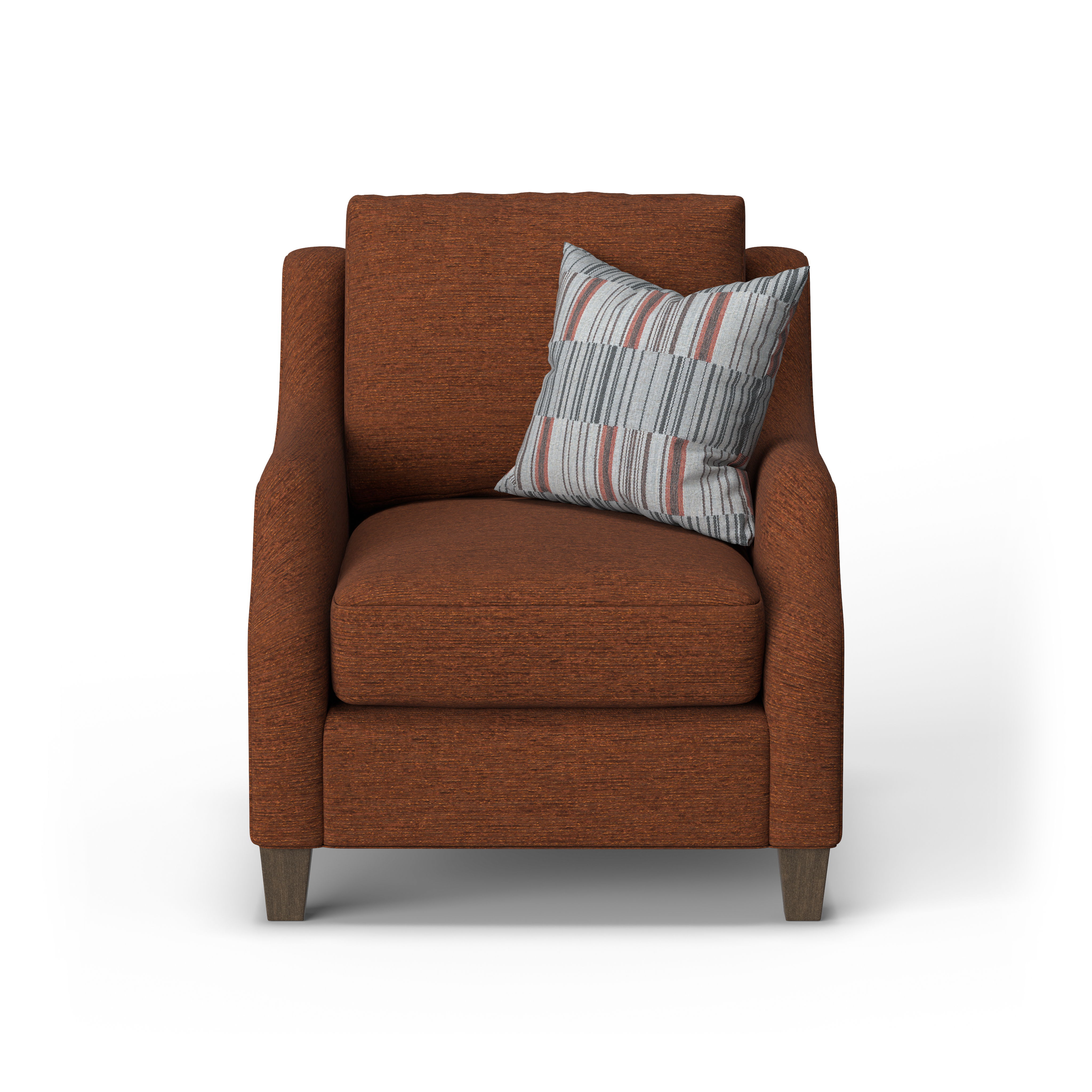 Gianna - Fabric Chair, dark brown, view 4