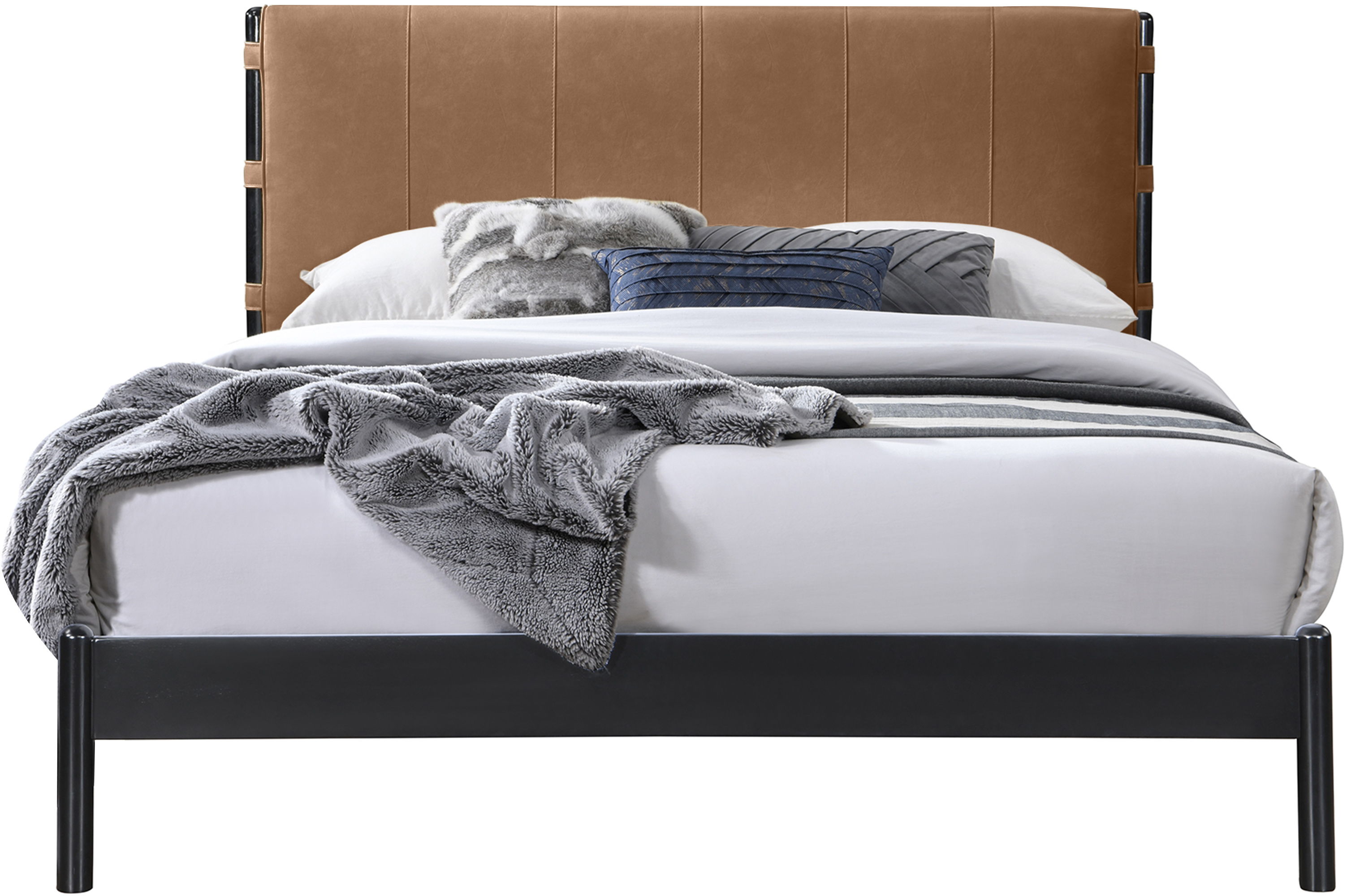 Abigail - Queen Bed - Cognac
