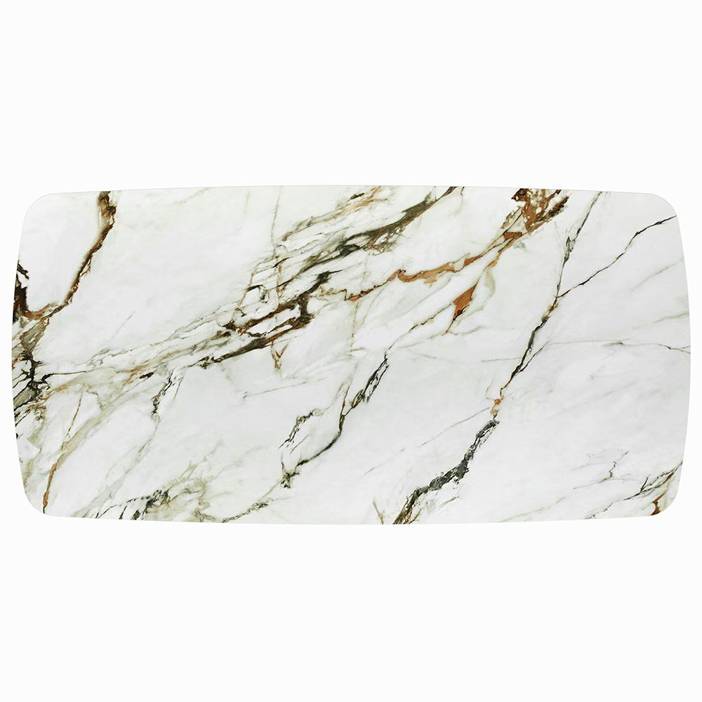 Cora - Dining Table - Ceramic Top & Golden Champange, white, view 6