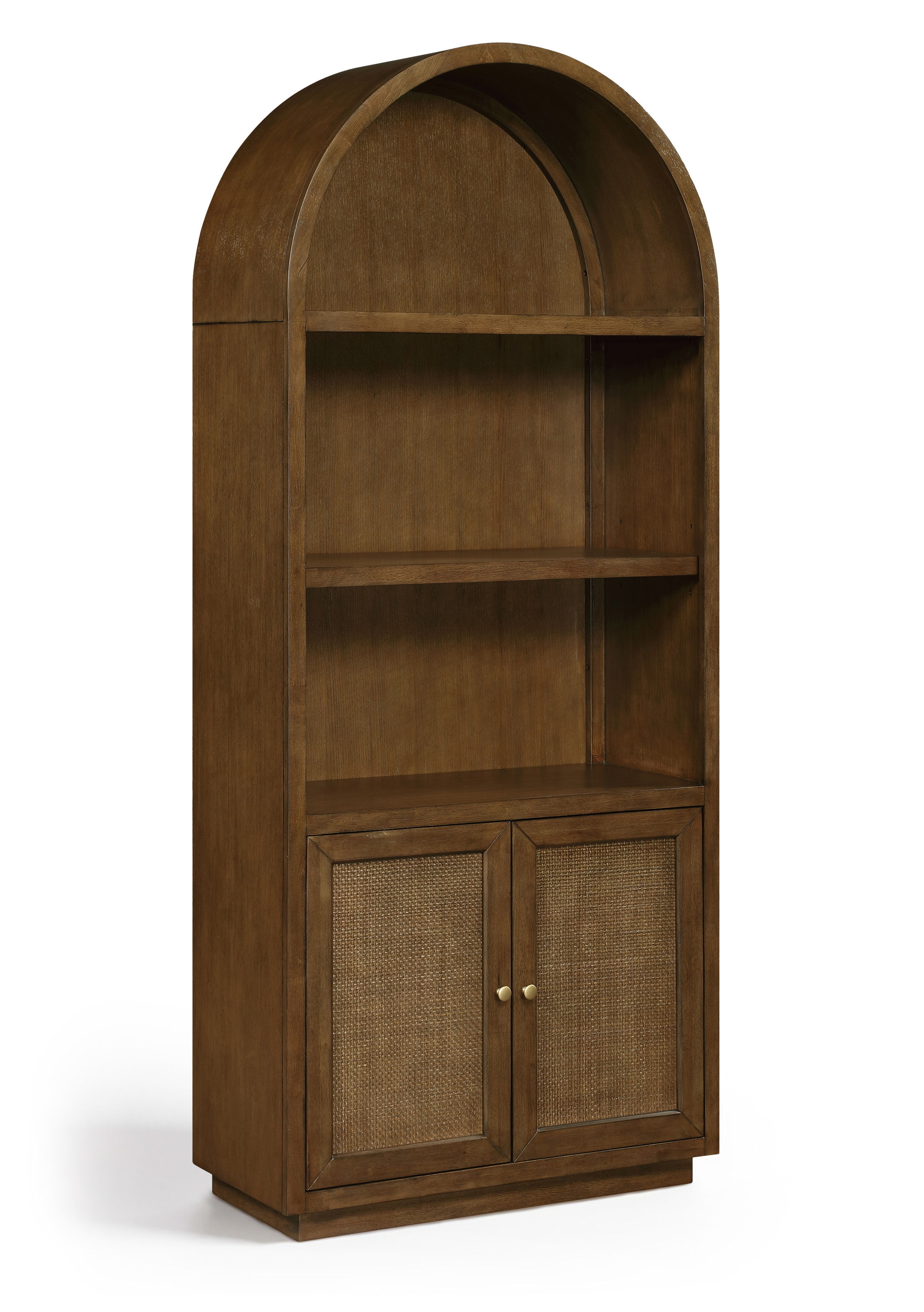 Botanical - Oak Veneer And Solid Wood Bookcase - Brown