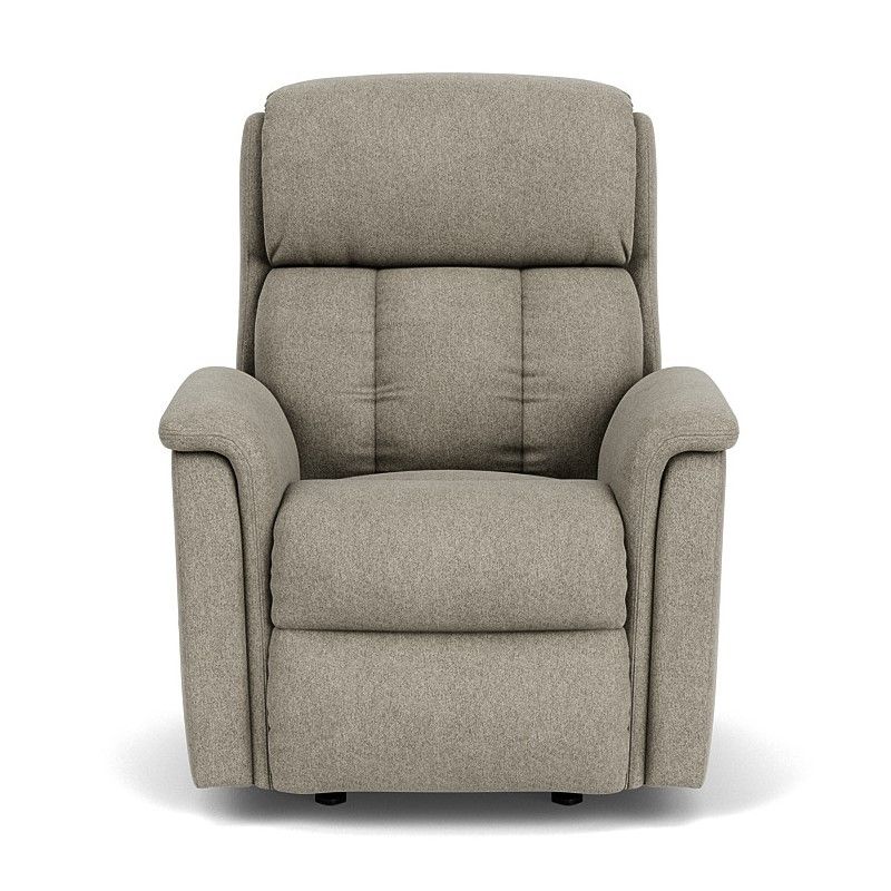 Luna - Transitional Fabric Recliner, blue, view 4