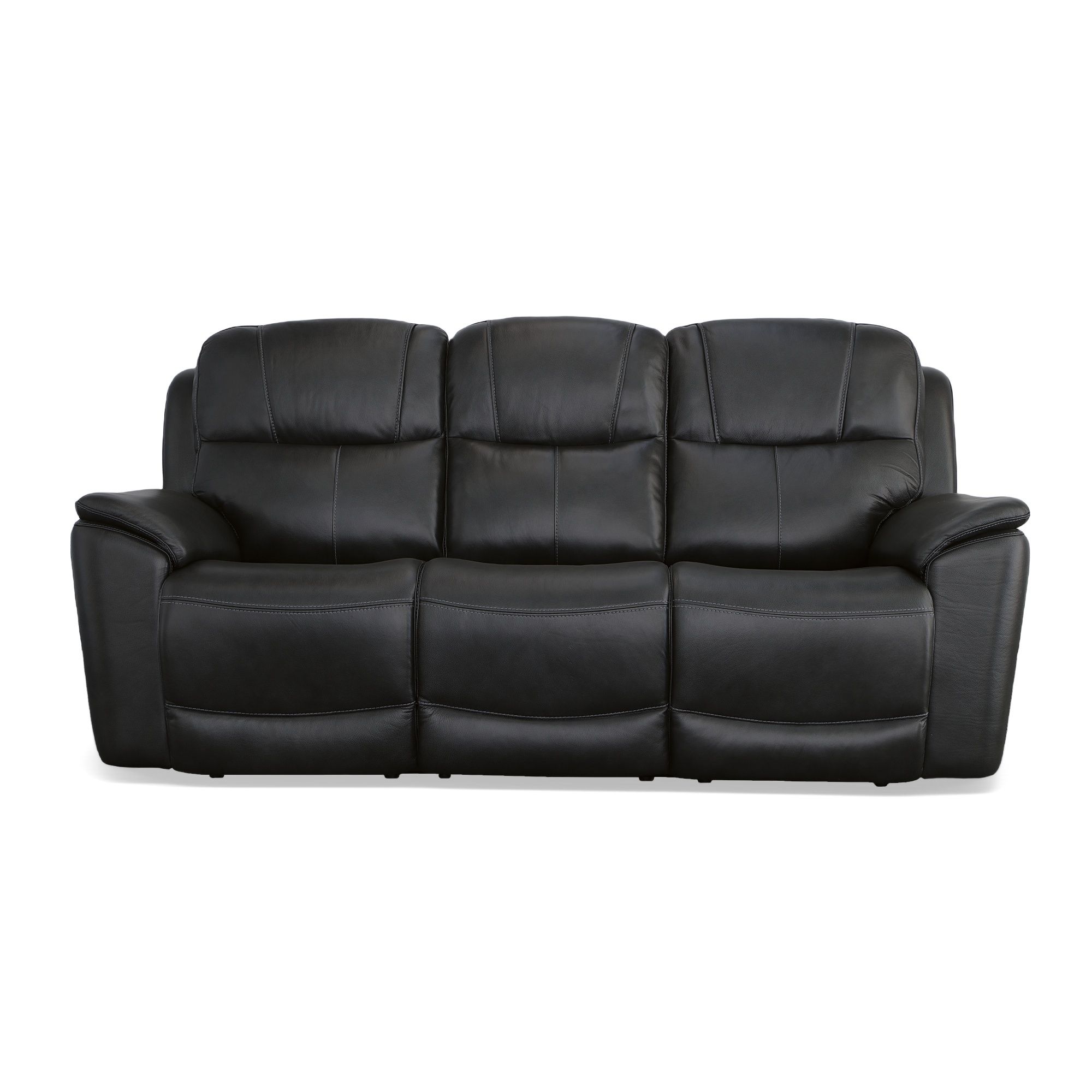 Crew - Power Reclining Sofa With Power Headrests & Lumbar - Raven, black, view 5