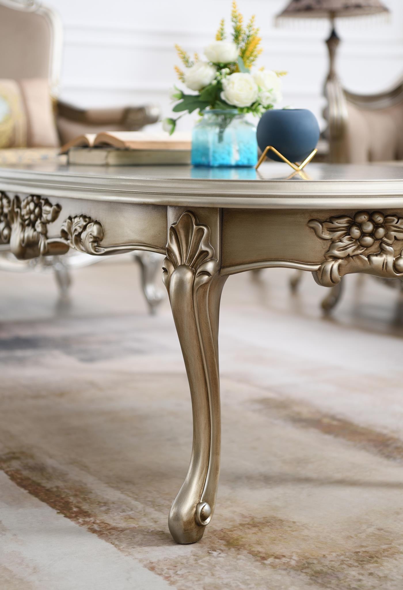 T197 - Traditional Coffee Table - Champagne