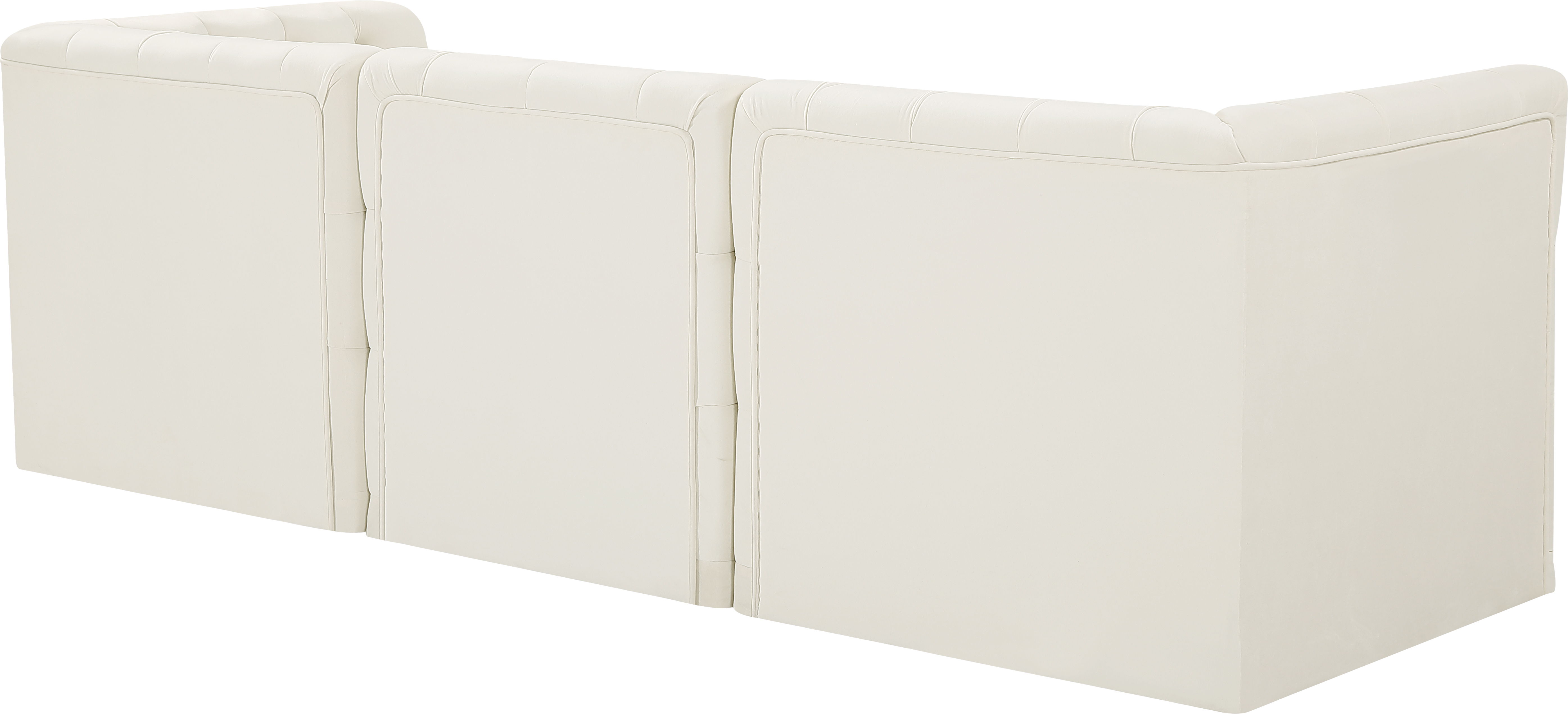 Tuft - 3 Piece Modular Sofa - Cream