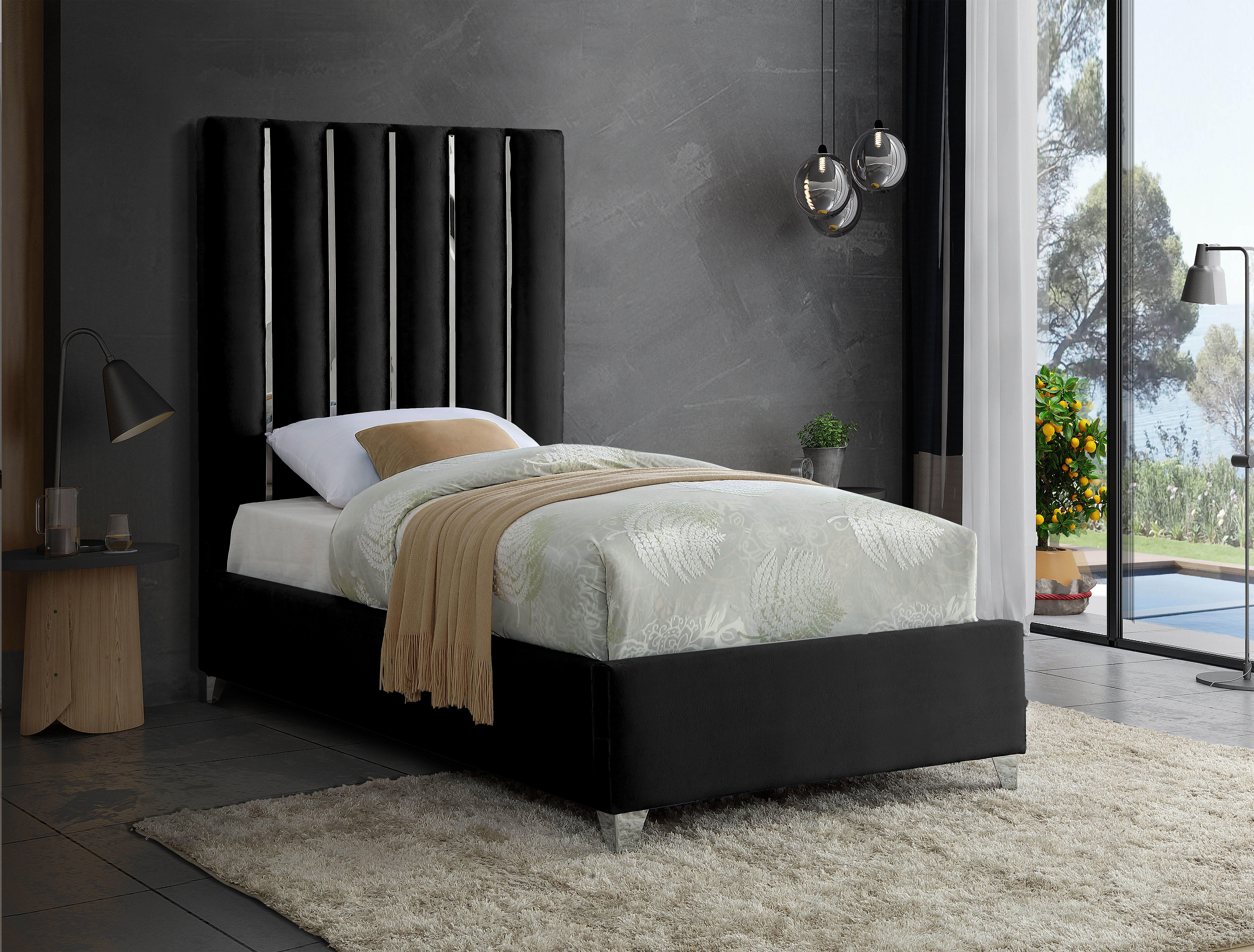 Enzo - Twin Bed - Black