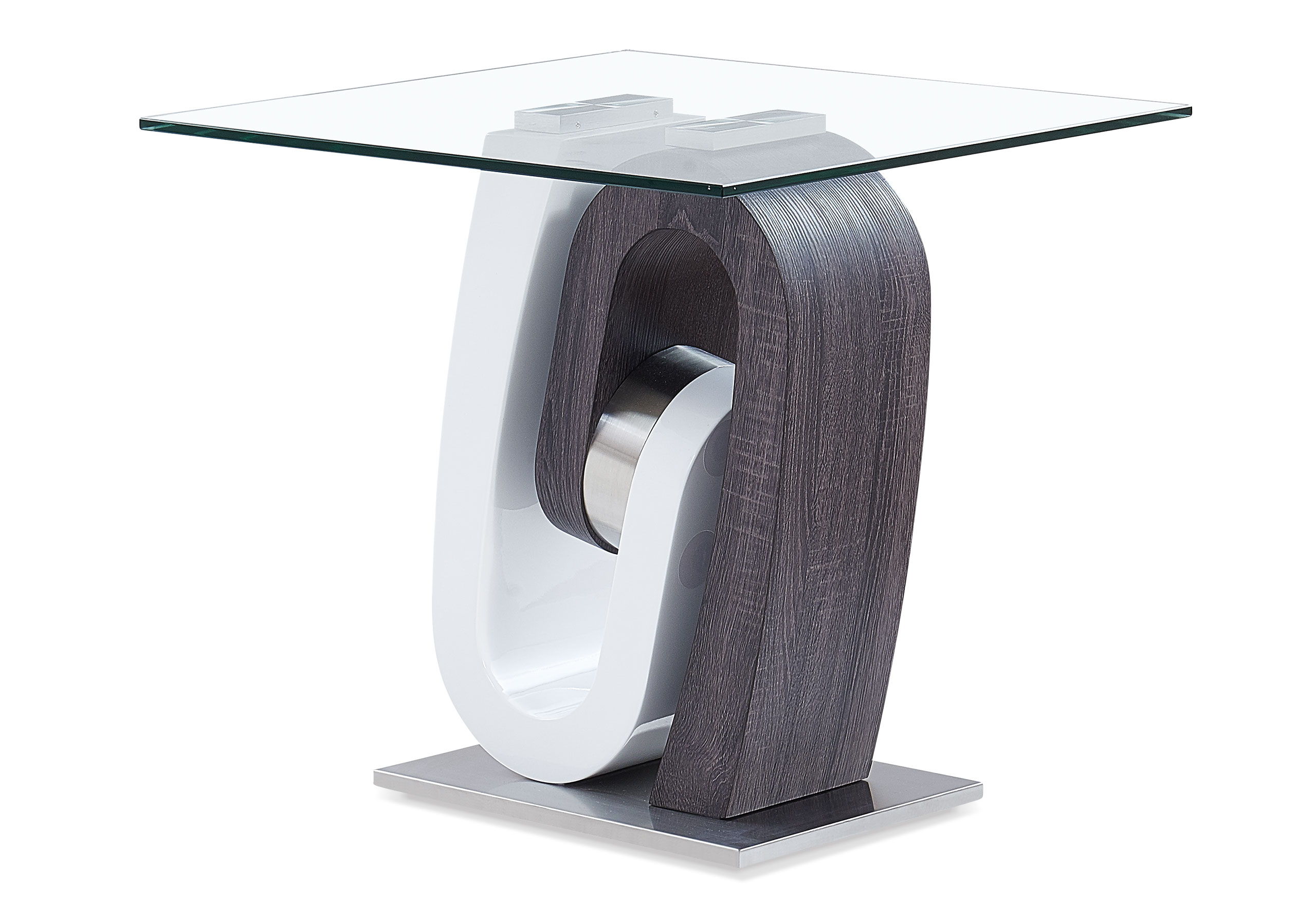T4127 - End Table Base - Silver