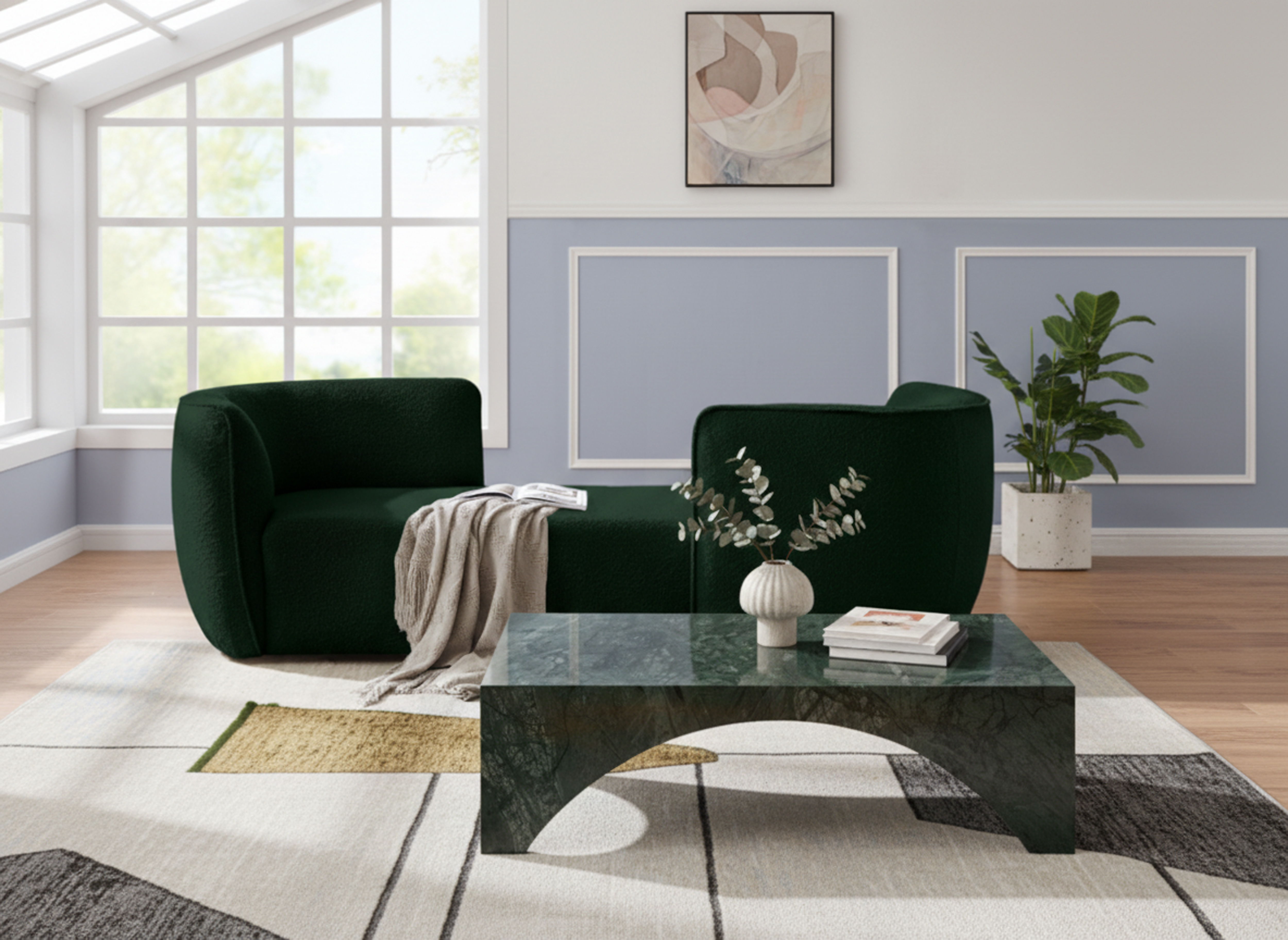 Hilton - Chaise - Green