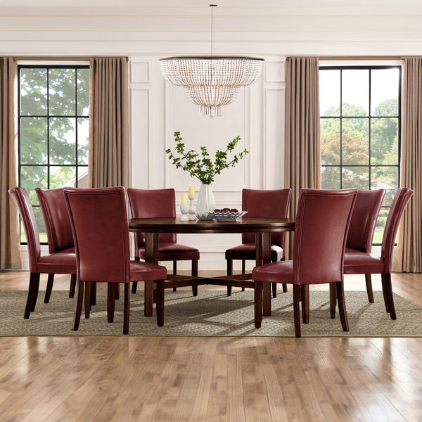 Hartford - 9 Piece Dining Set - Red