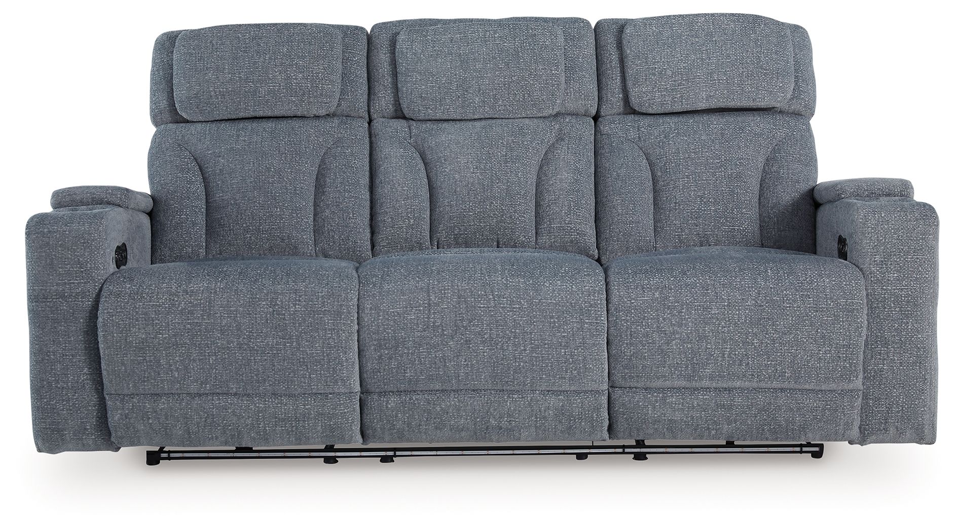 Ashley Furniture Studio Cave - Power Reclining Sofa - Steel - Image 4