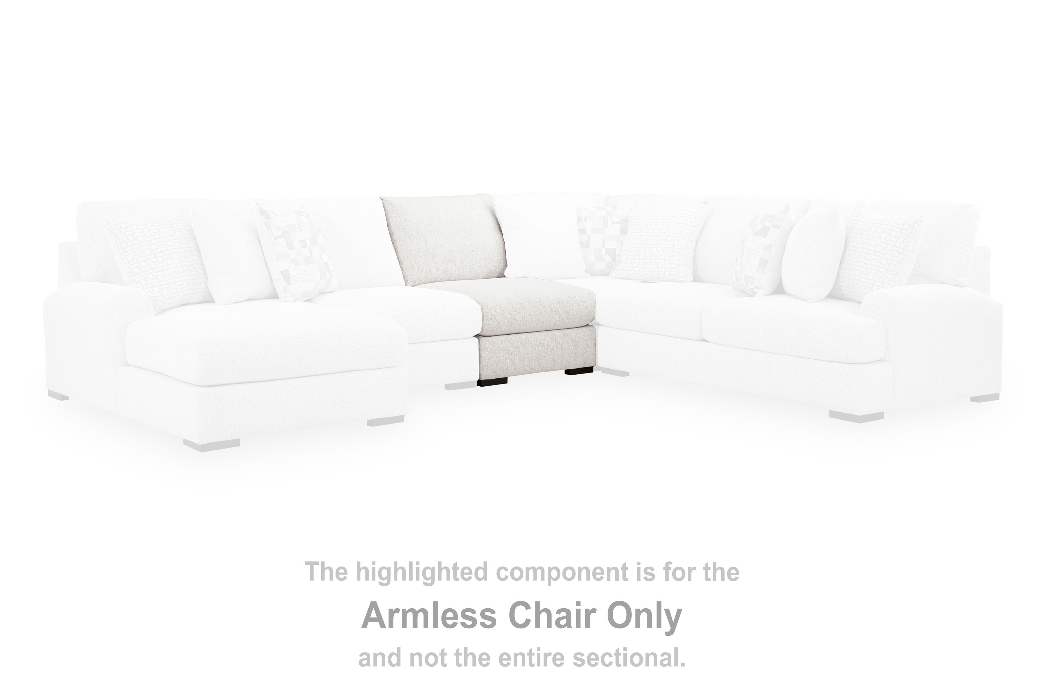 Misty-Lakes - Armless Chair - Chalk