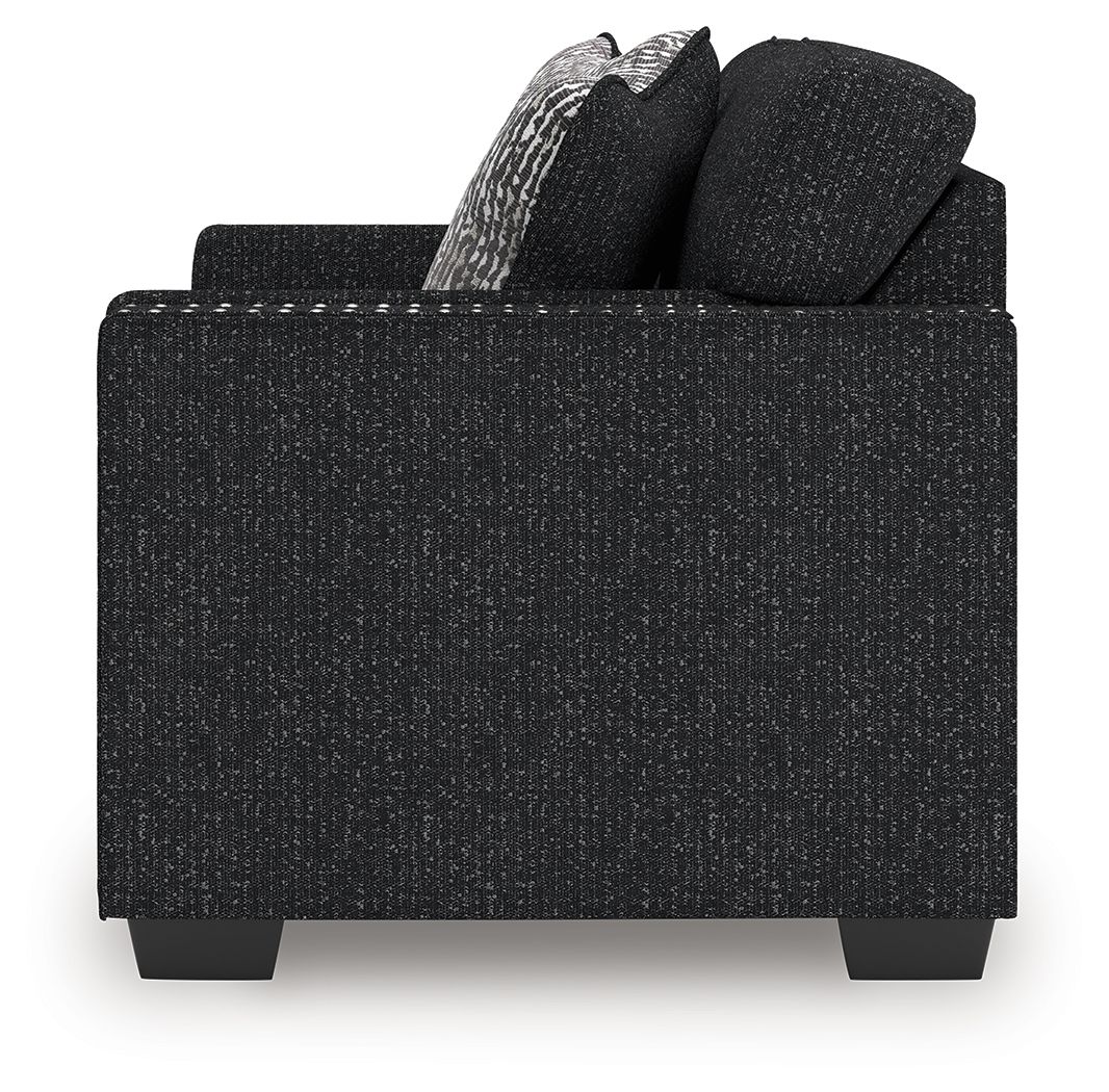 Ashley Furniture Jasmine Peaks - 2 Pc. - Sofa, Loveseat - Coal - Image 10