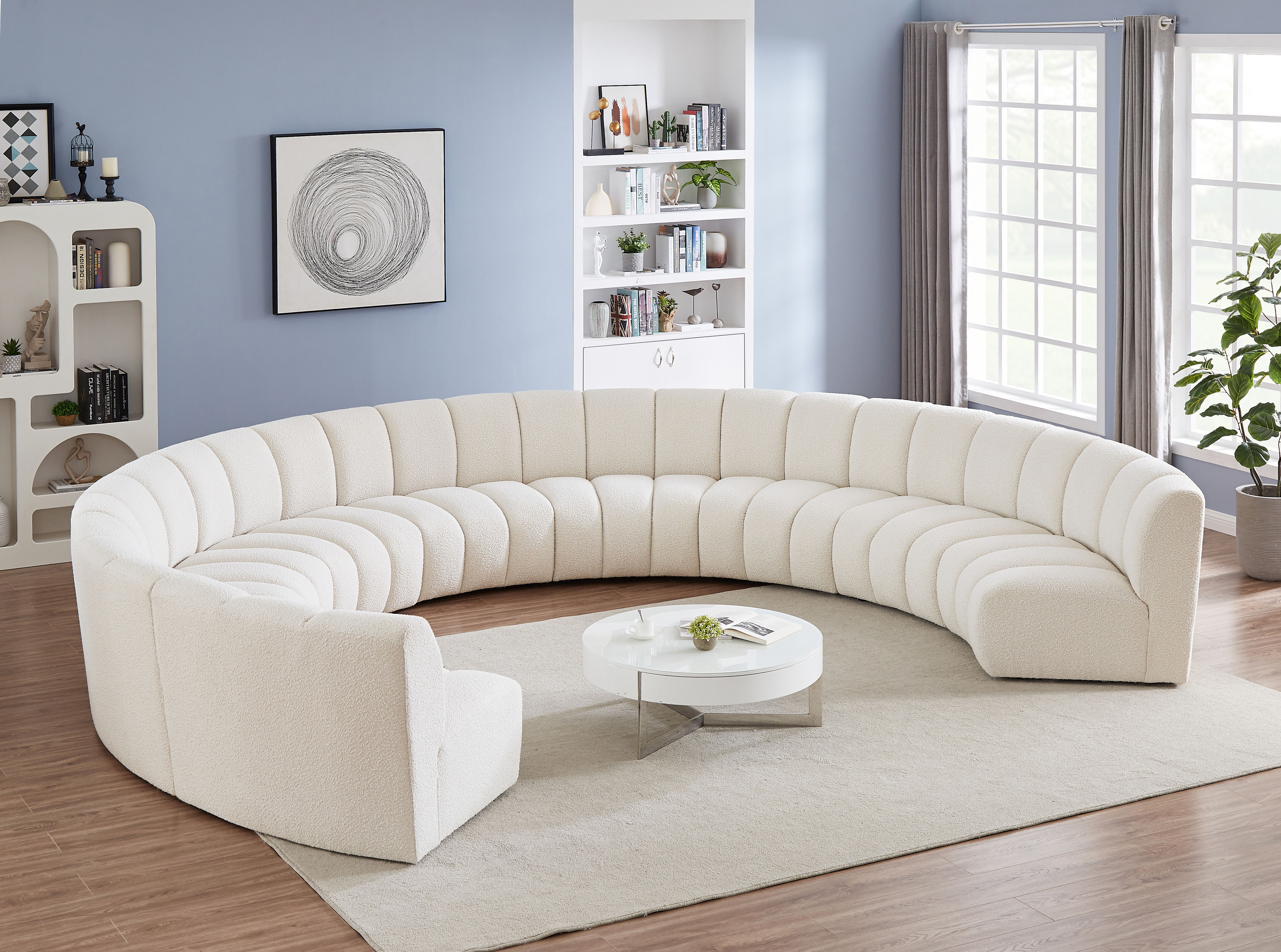 Infinity - 9 Piece Modular Sectional - Cream