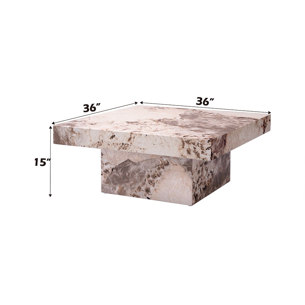Fultan - Coffee Table - Engineered Stone, pink, view 6