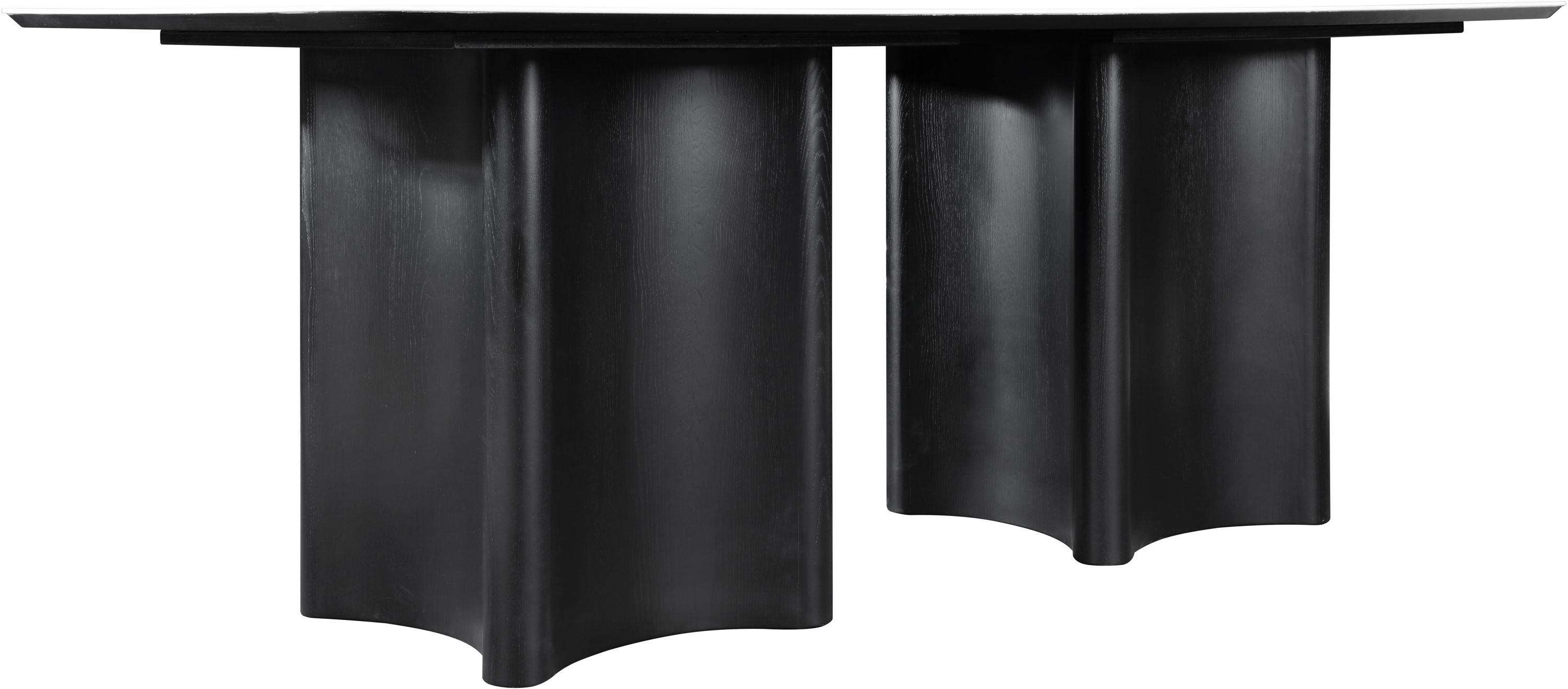Corvina - Oak Veneer Dining Table - Black