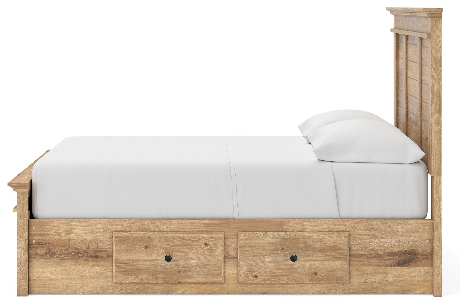 Ashley Furniture Makidern - Full Panel Storage Bed With 2 Under Bed Storage Units And Storage Footboard - Tan - Image 9