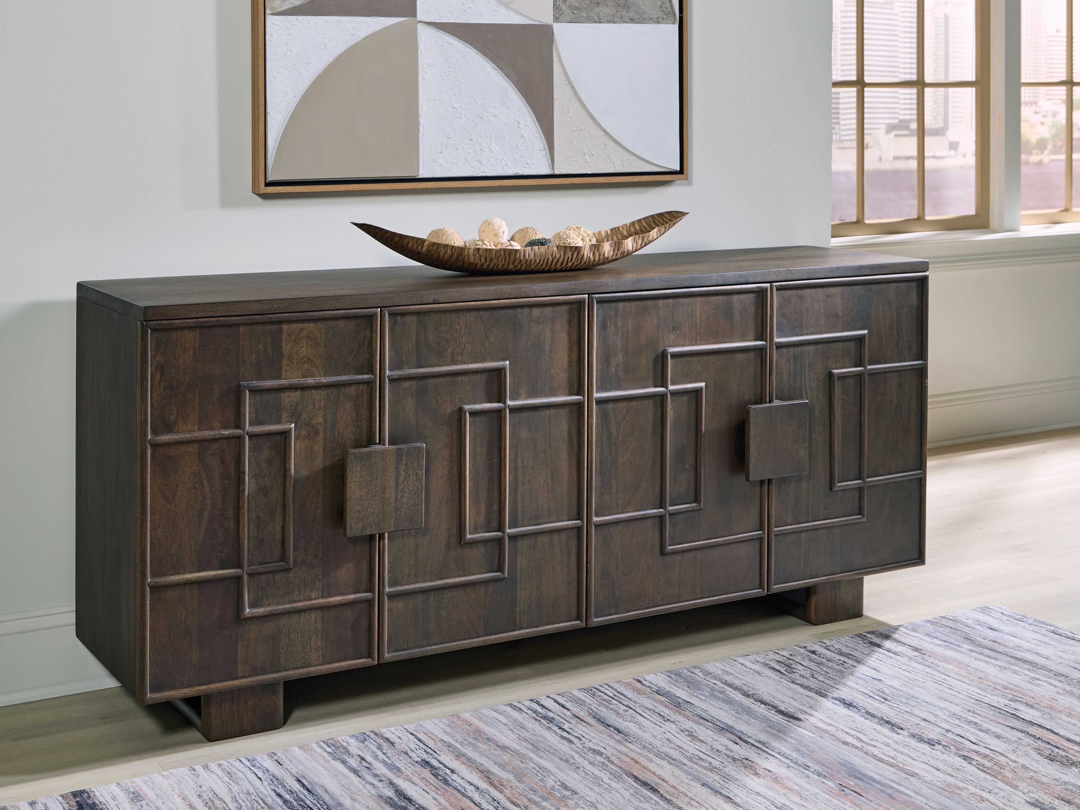 Ashley Furniture Cato - Accent Cabinet - Dark Brown - Image 2