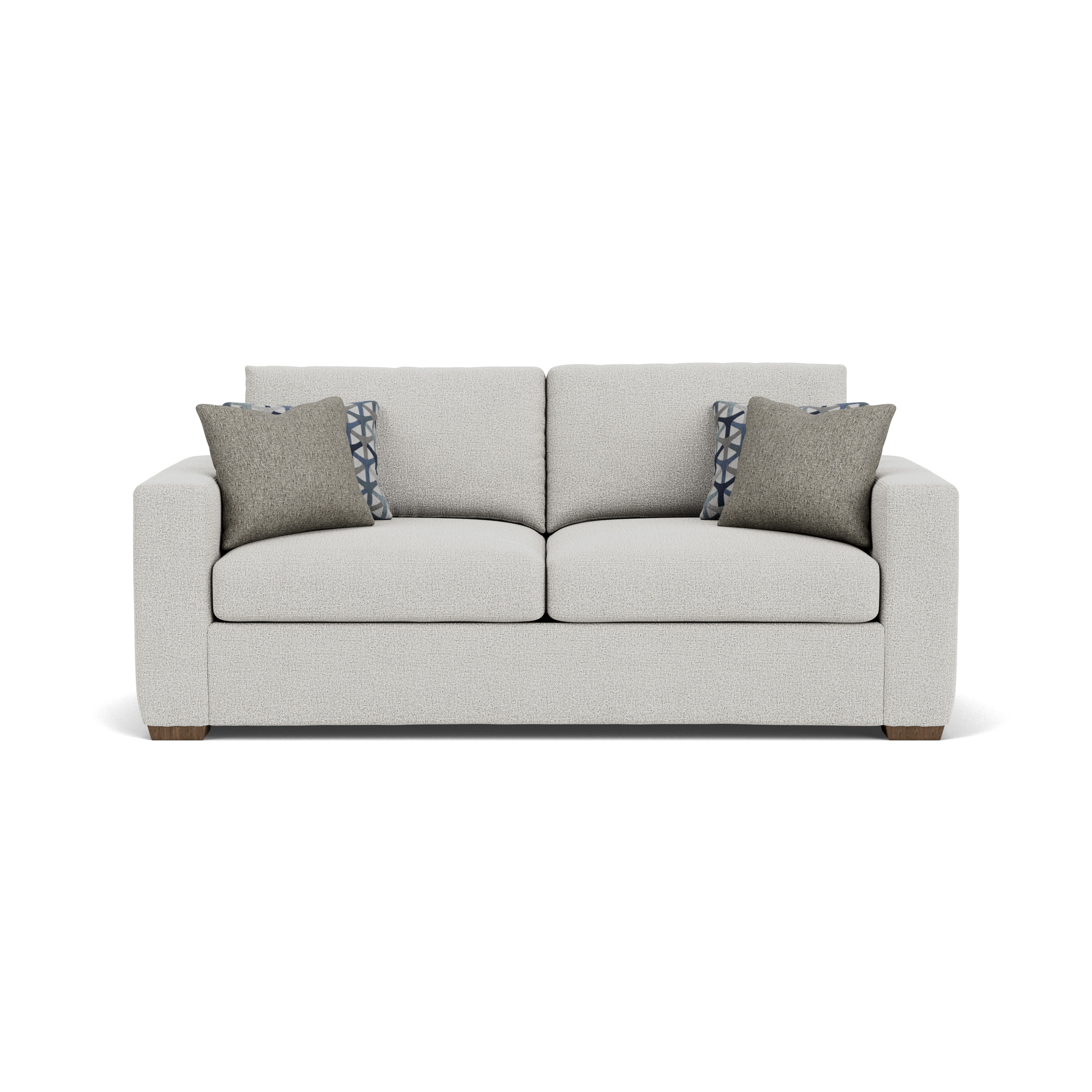 Collins - Fabric Two-Cushion Sofa, dark gray, view 7