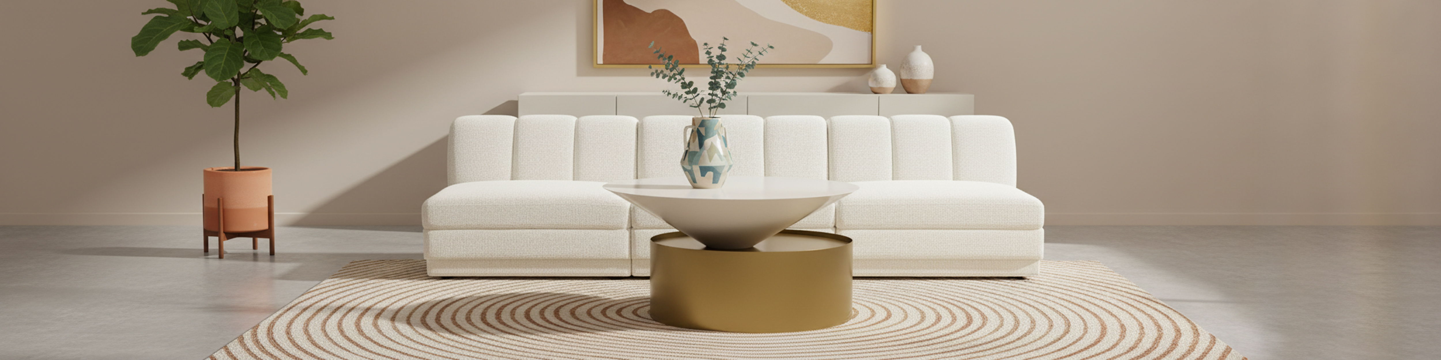 Damon - Coffee Table - White