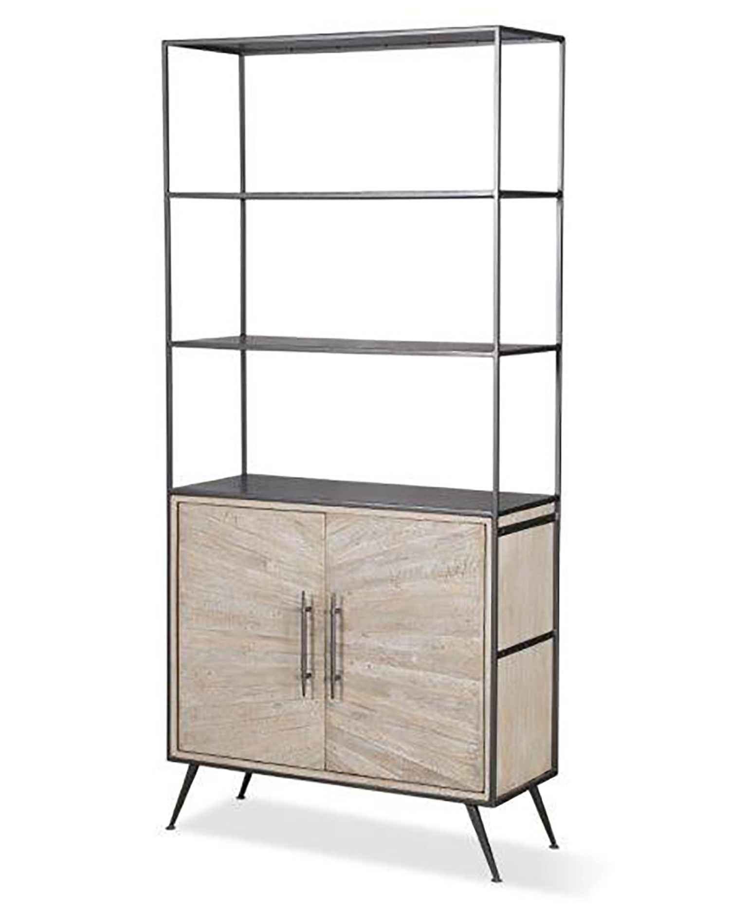 Parker House Crossings Monaco - Bookcase - Weathered Blanc