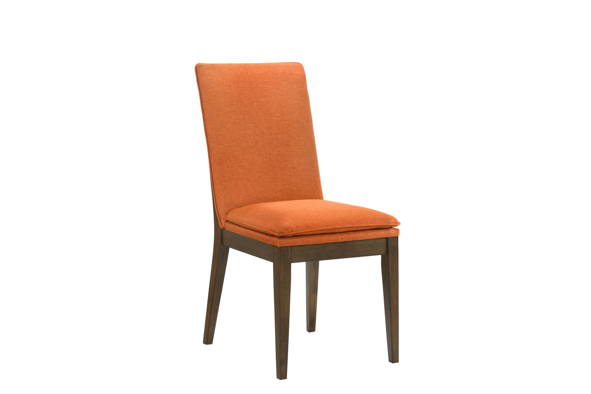 Maggie - Dining Chair With Cushion (Set of 2) - Terracotta / Walnut