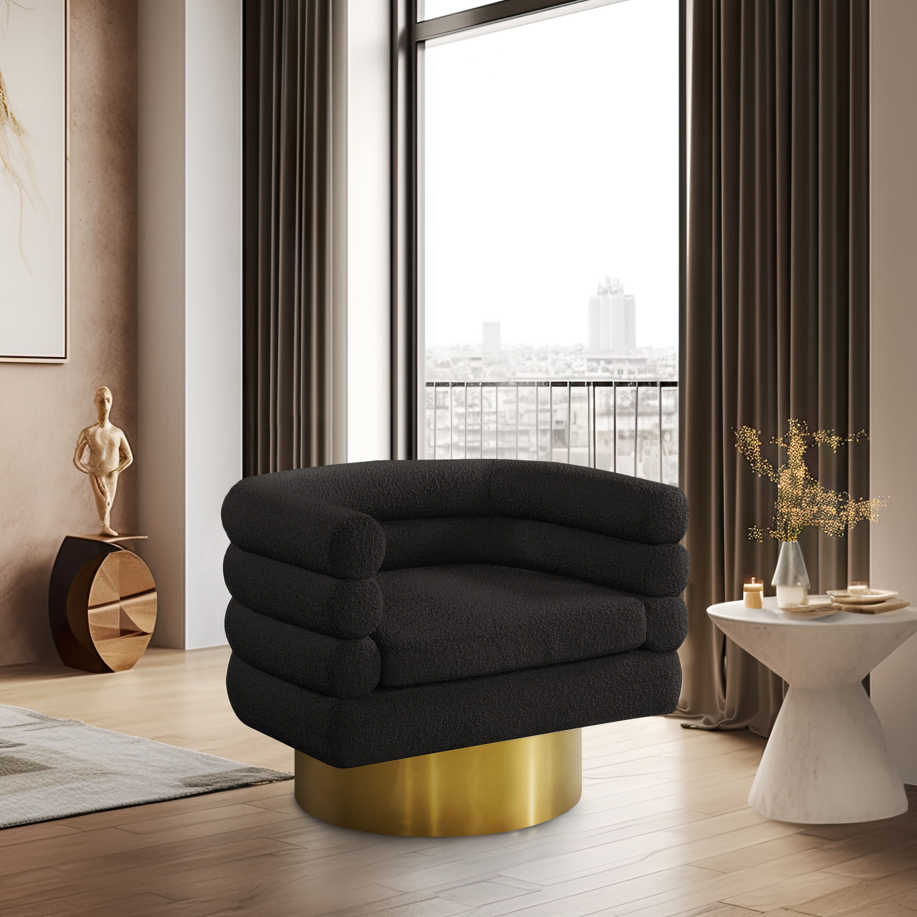Tessa - Accent Chair - Black